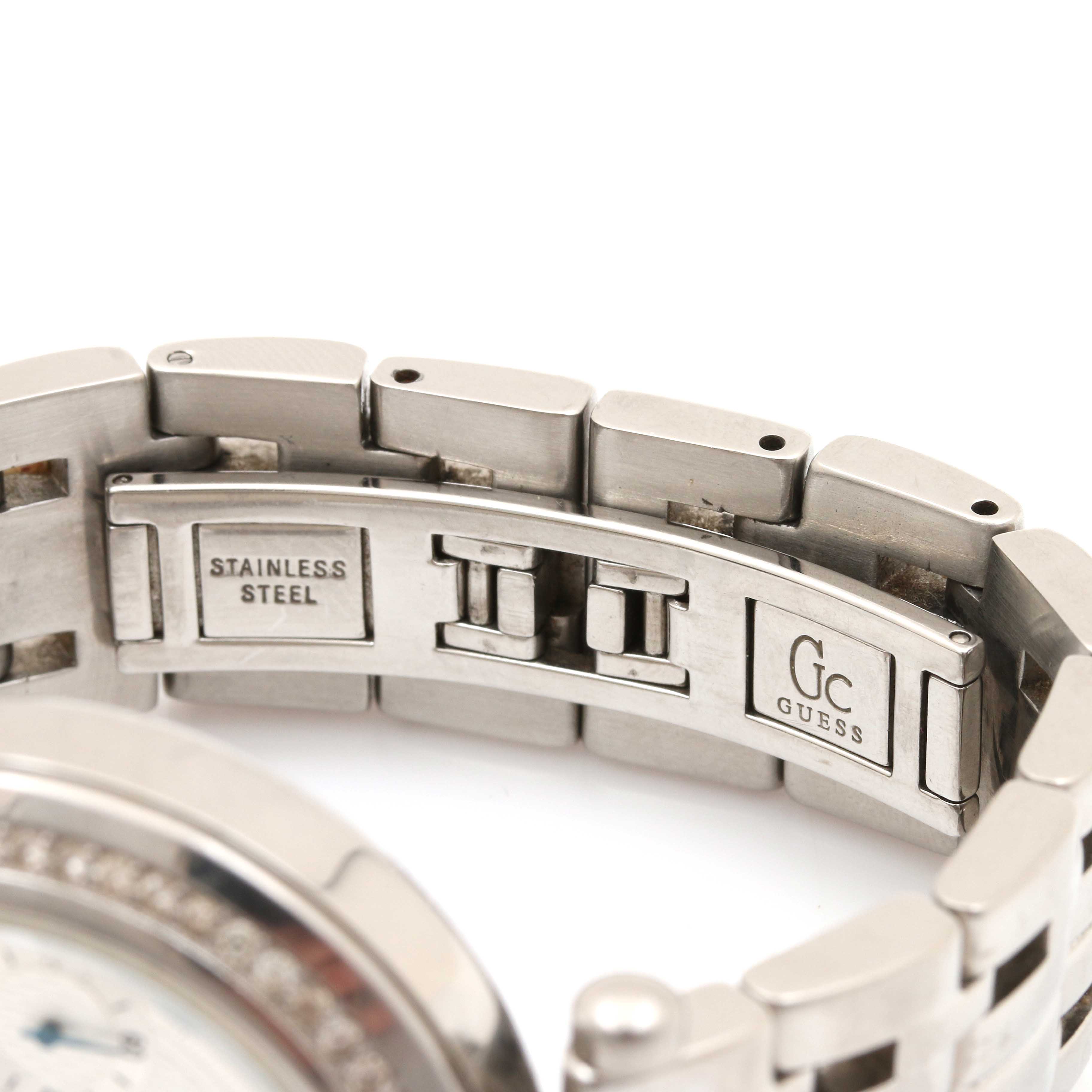 Guess Stainless Steel Diamond Watch