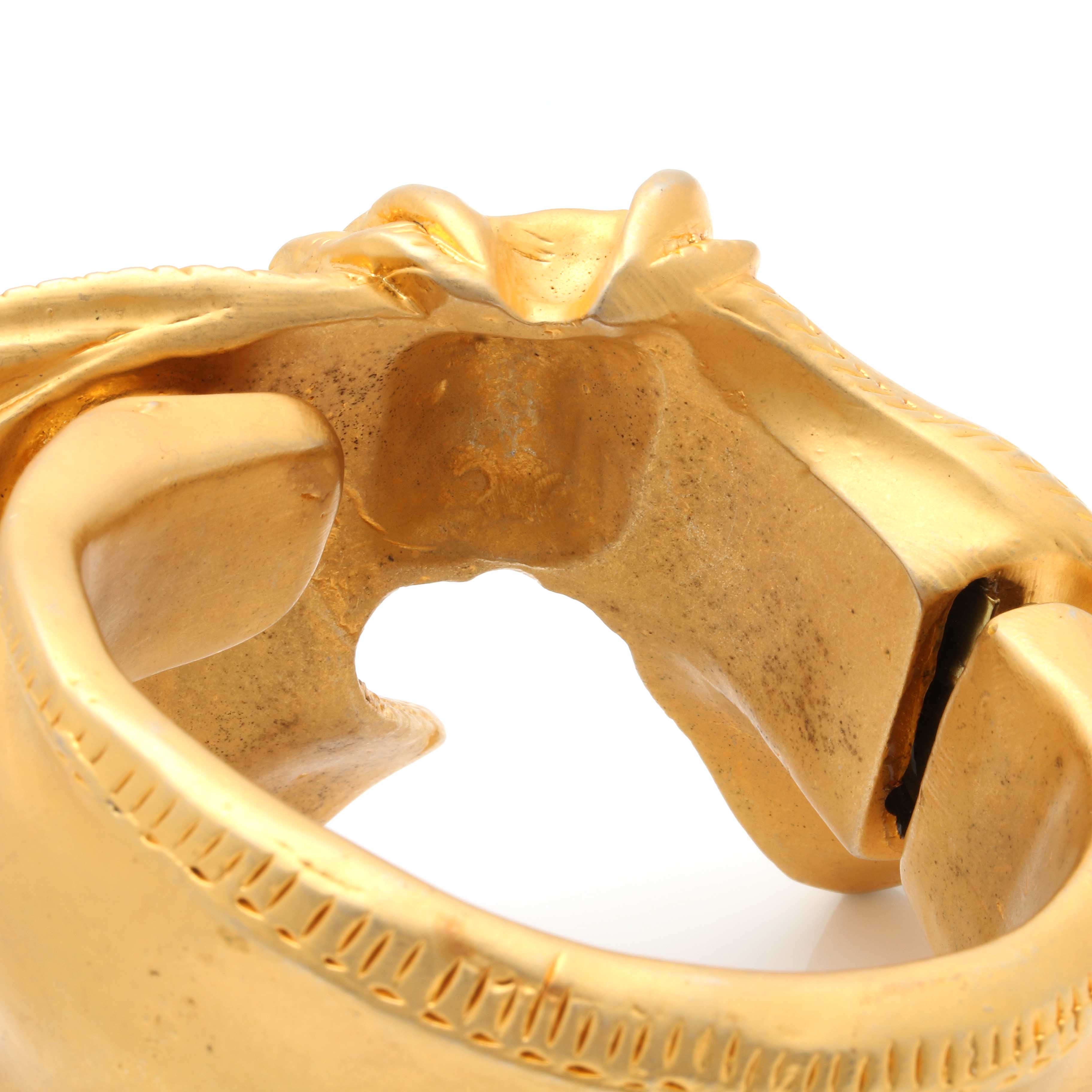 Selection of Nina Ricci Gold Tone Clamper Bracelet and Gold Tone Hoop Earrings