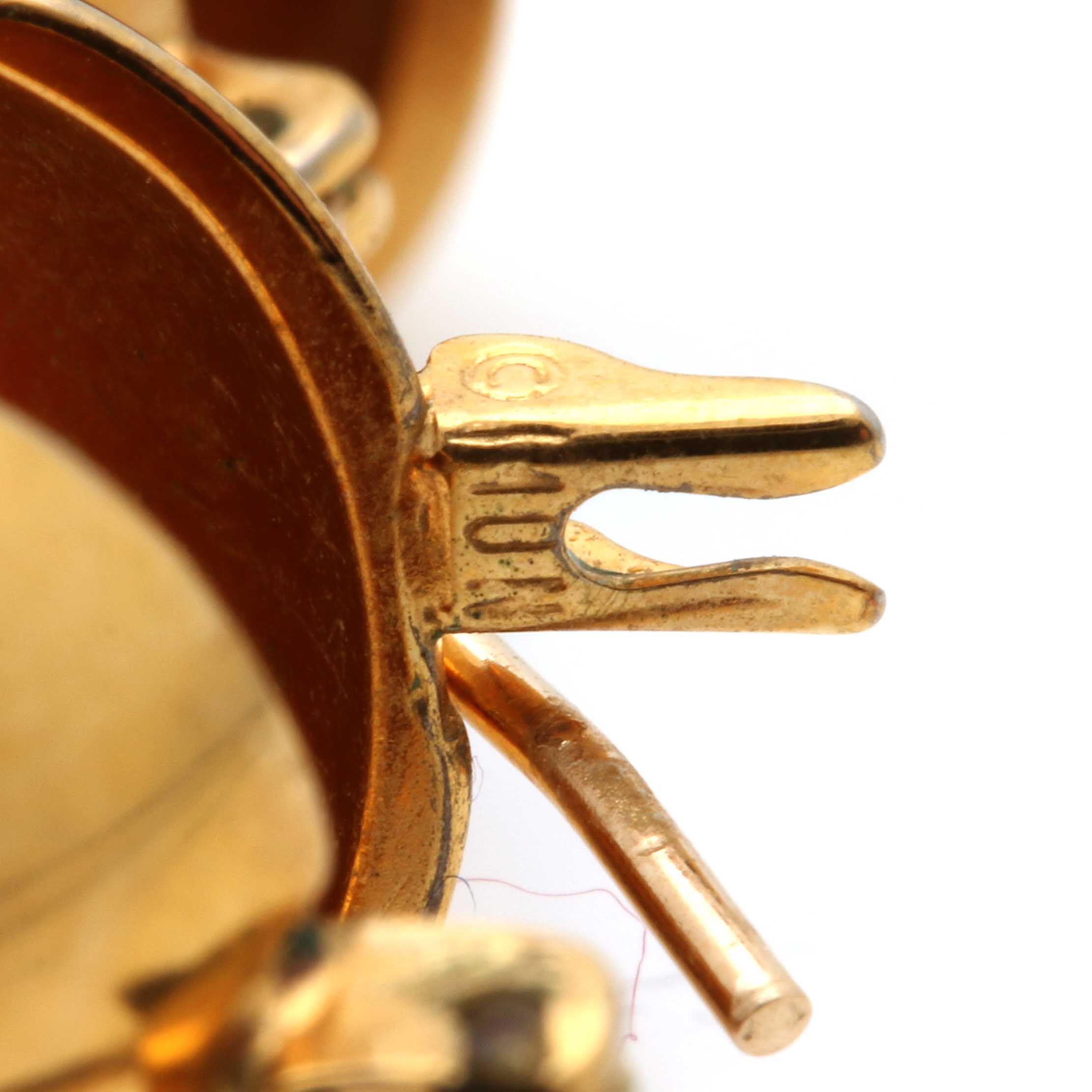 Selection of Nina Ricci Gold Tone Clamper Bracelet and Gold Tone Hoop Earrings