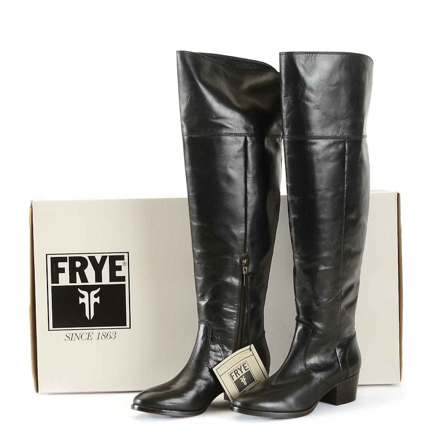 Frye Clara Over the Knee Leather Boots