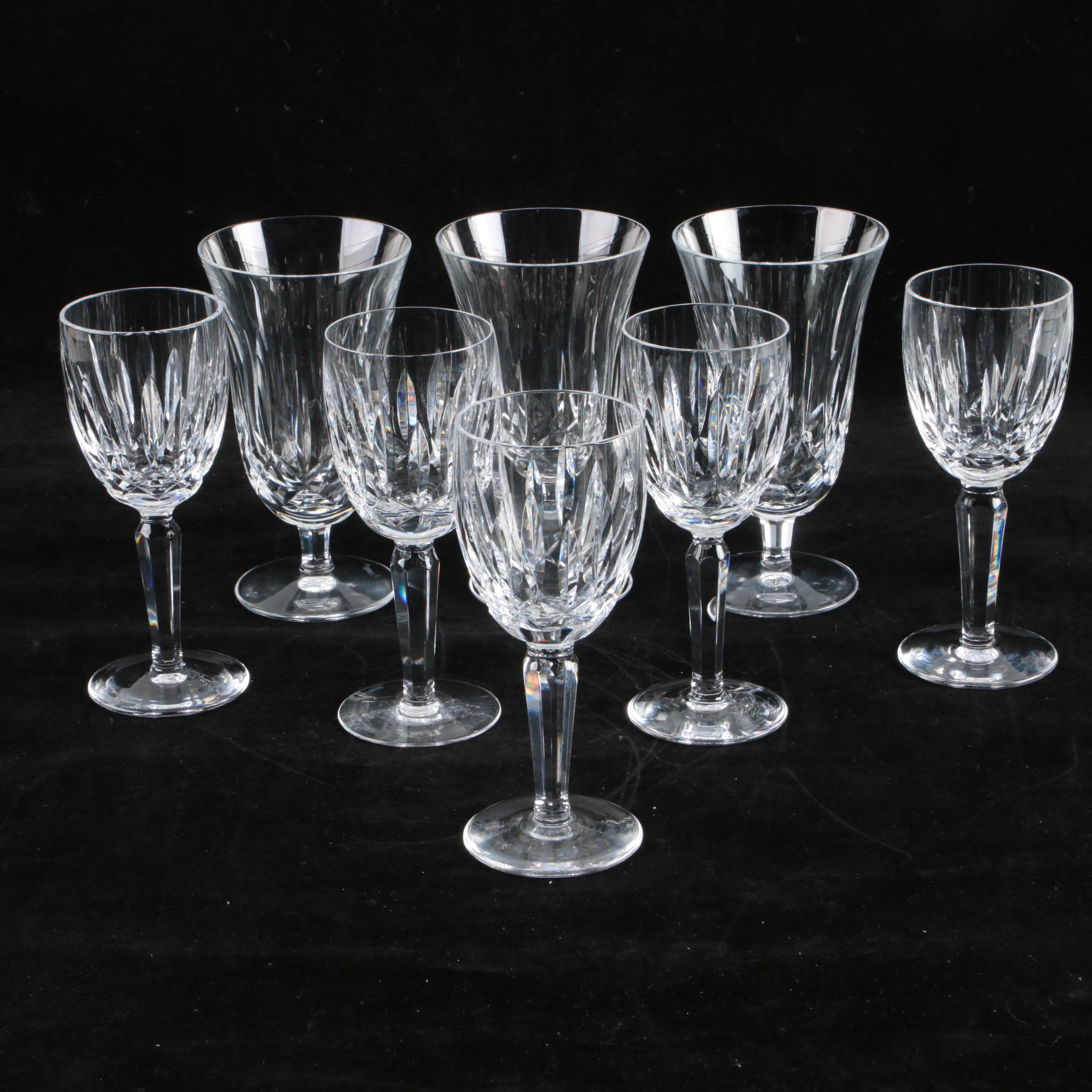 Waterford "Kildare" Crystal Iced Tea and White Wine Glasses