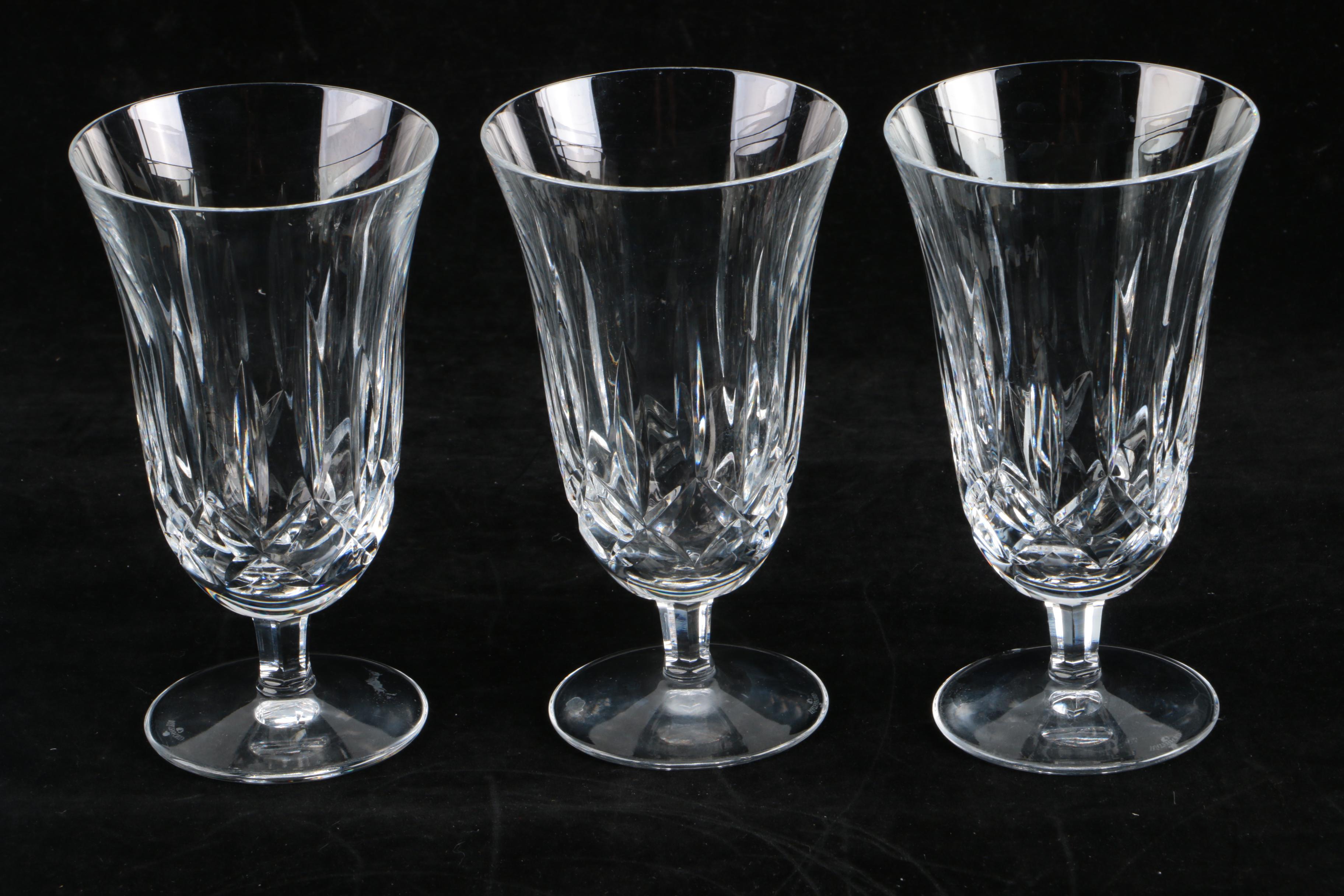 Waterford "Kildare" Crystal Iced Tea and White Wine Glasses
