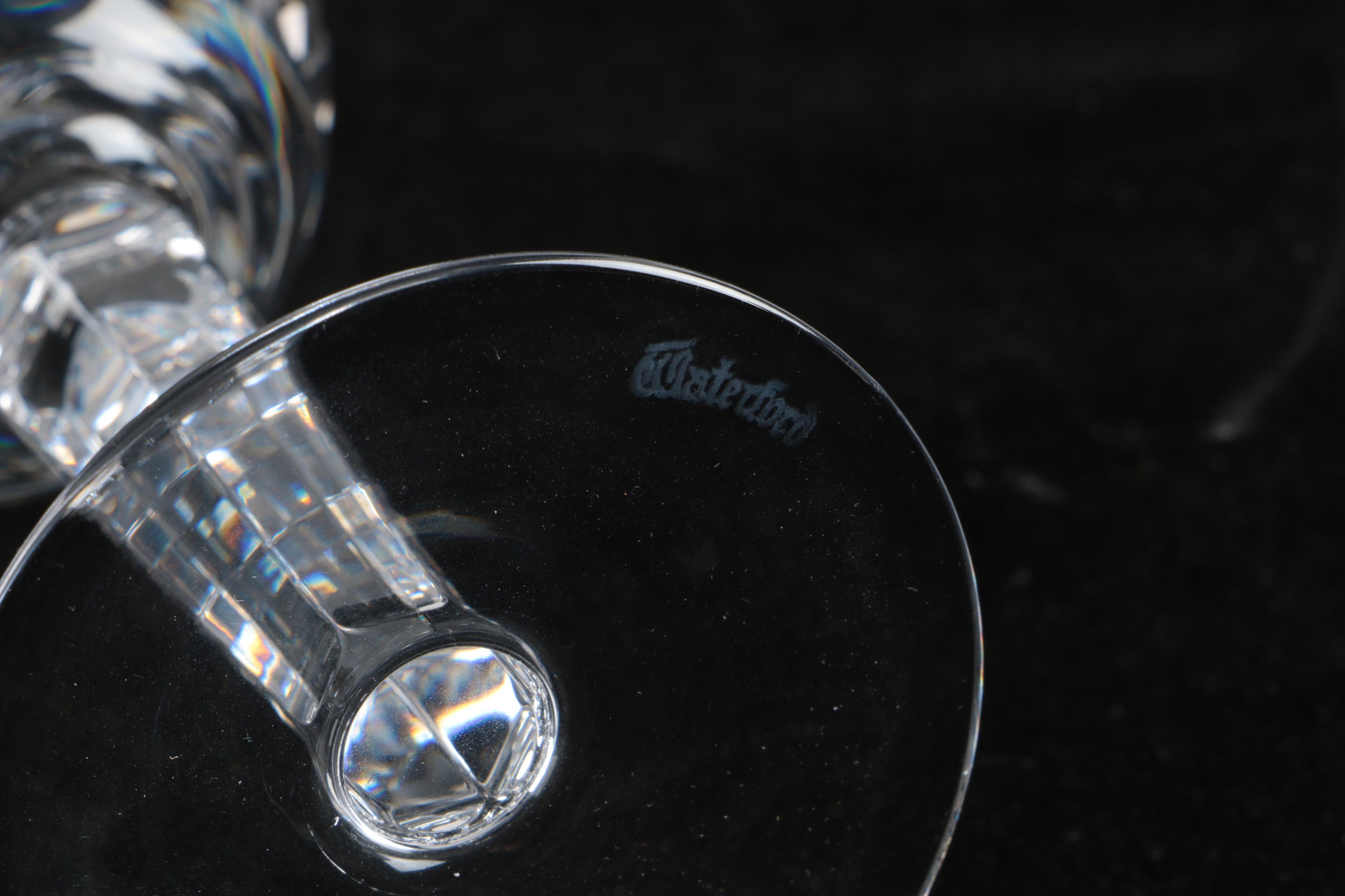 Waterford "Kildare" Crystal Iced Tea and White Wine Glasses