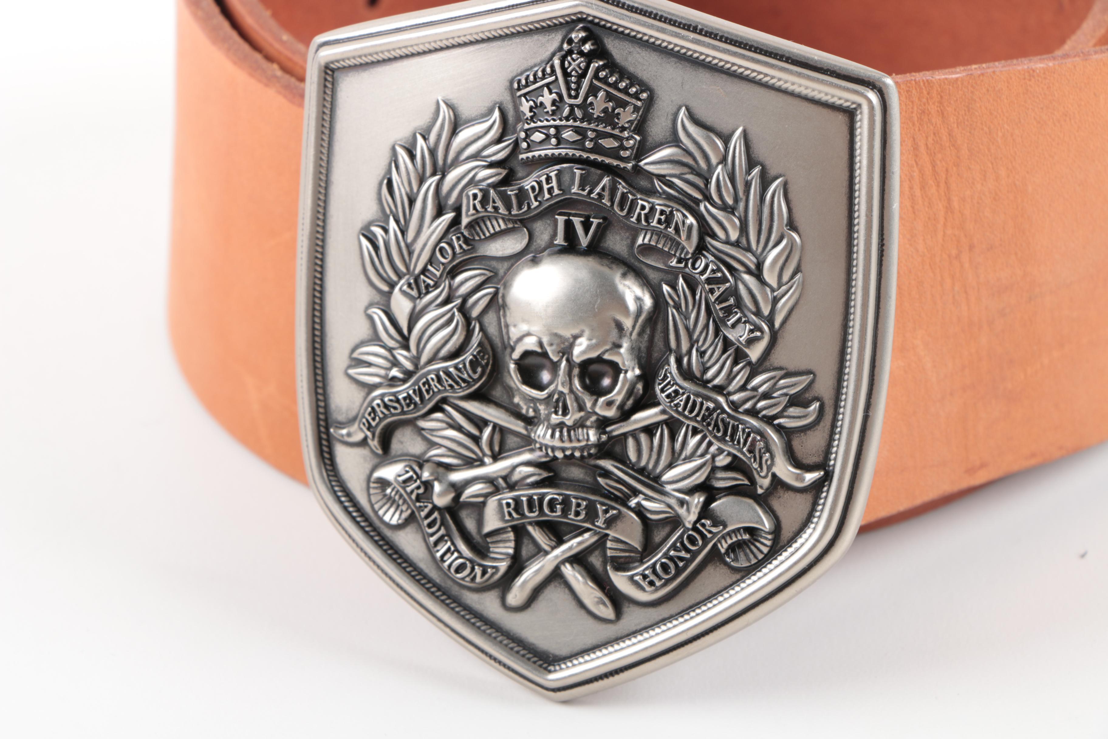 Ralph Lauren Rugby Leather Belt and Lee Imports Leather Stamp Holder