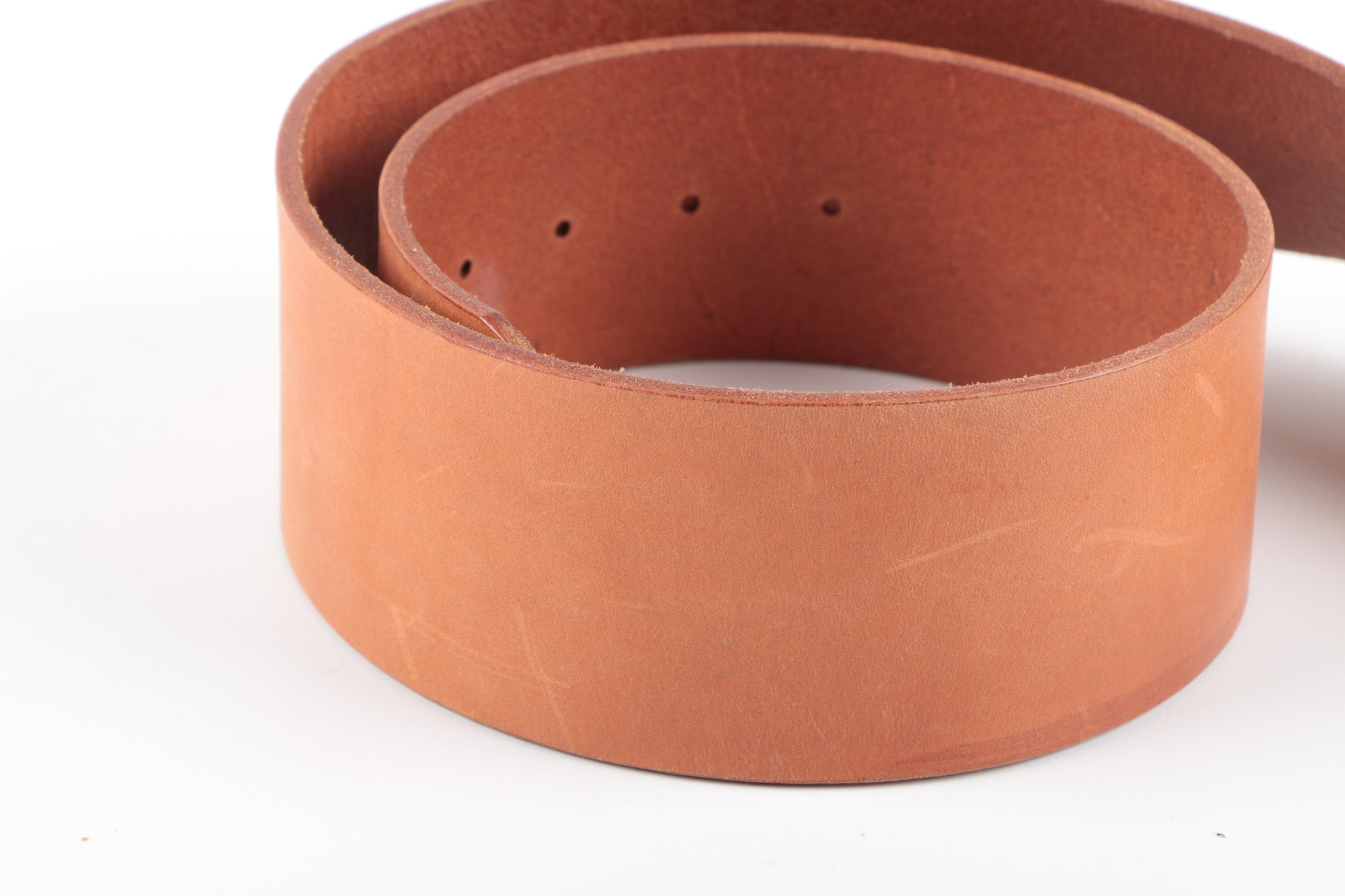 Ralph Lauren Rugby Leather Belt and Lee Imports Leather Stamp Holder