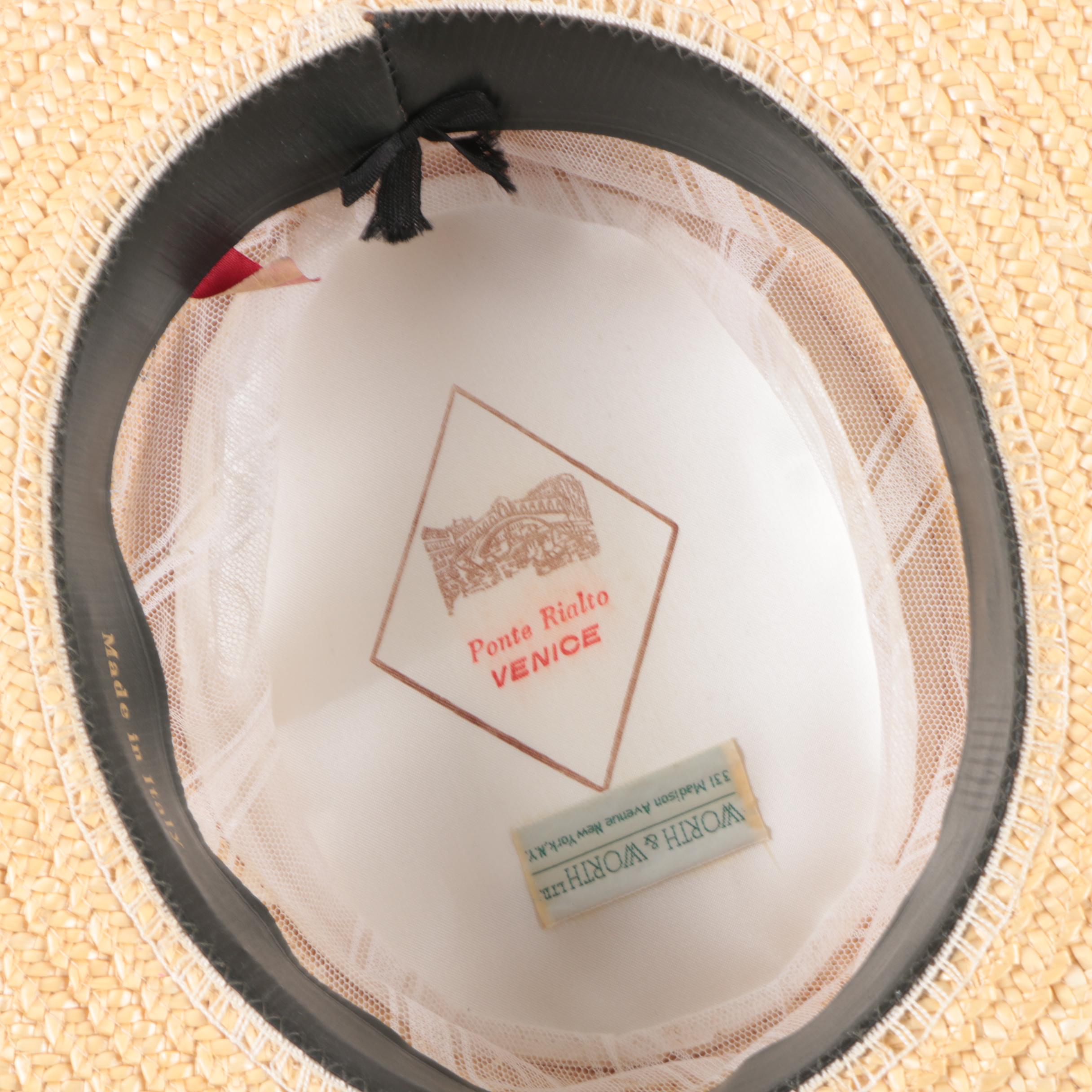 Ponte Rialto Italian Boater Hat