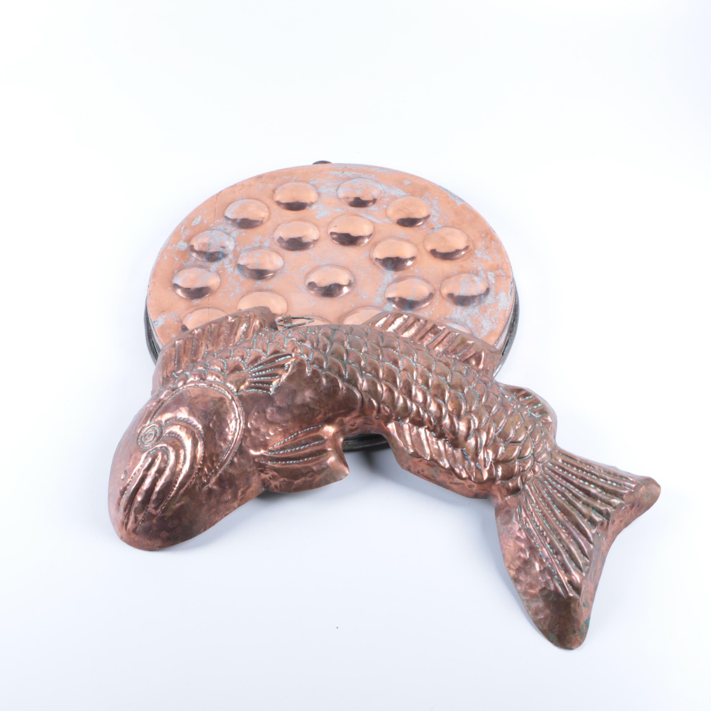 Vintage Copper Baking Pans