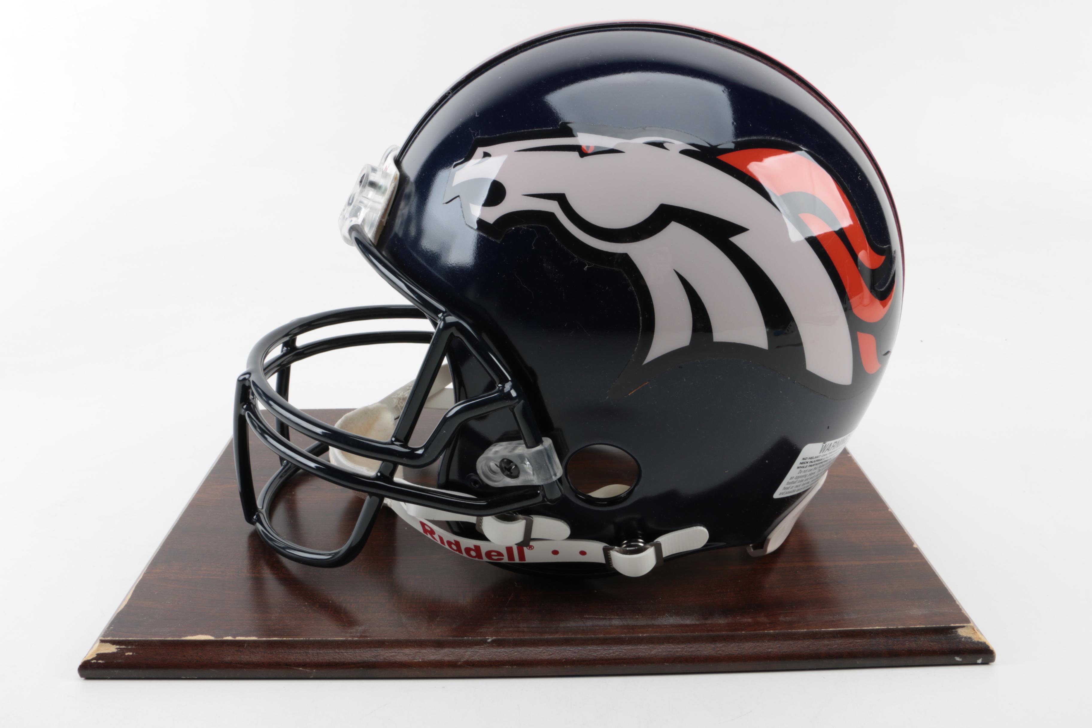 Autographed John Elway Retirement Helmet