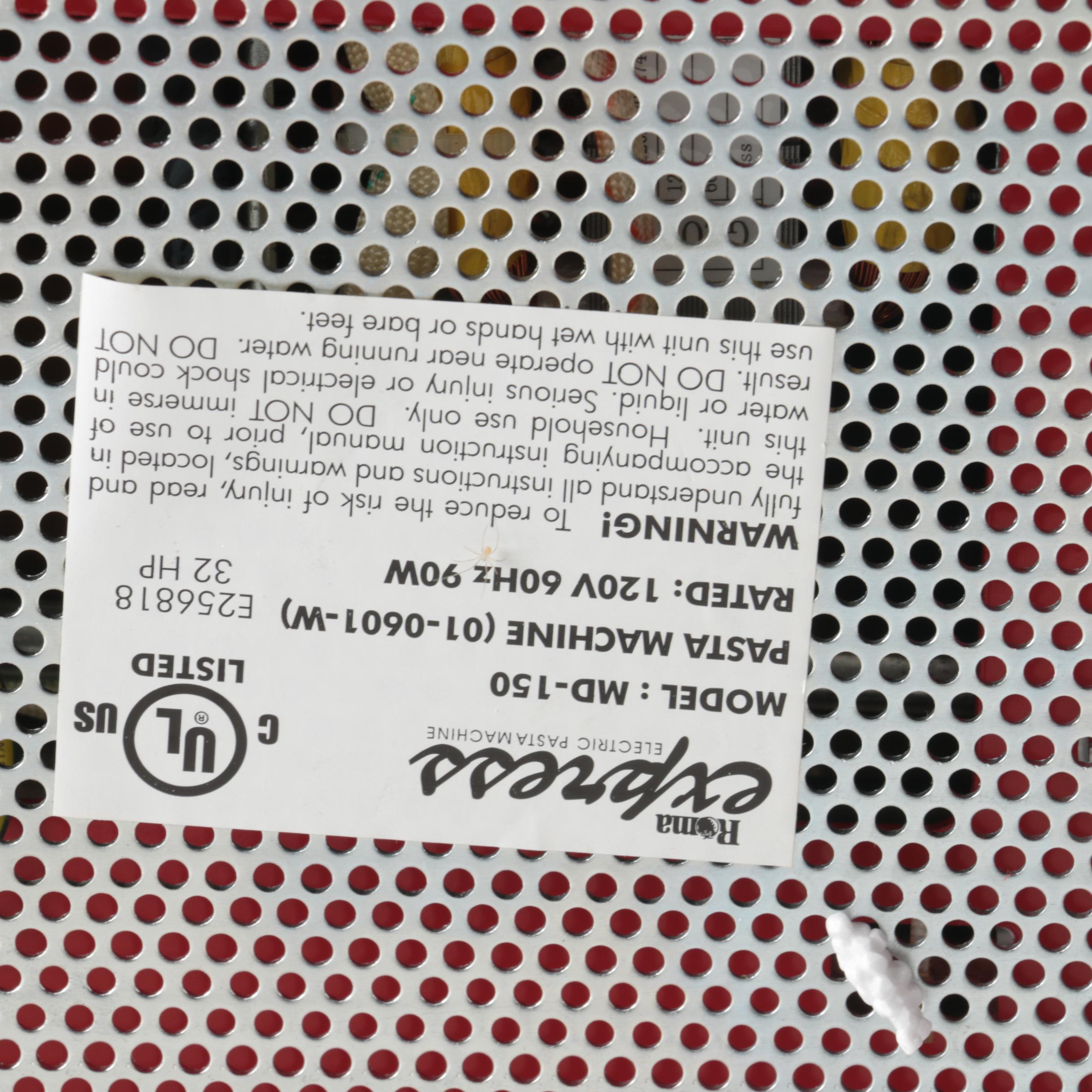 Roma Express MD-150 Electric Pasta Machine