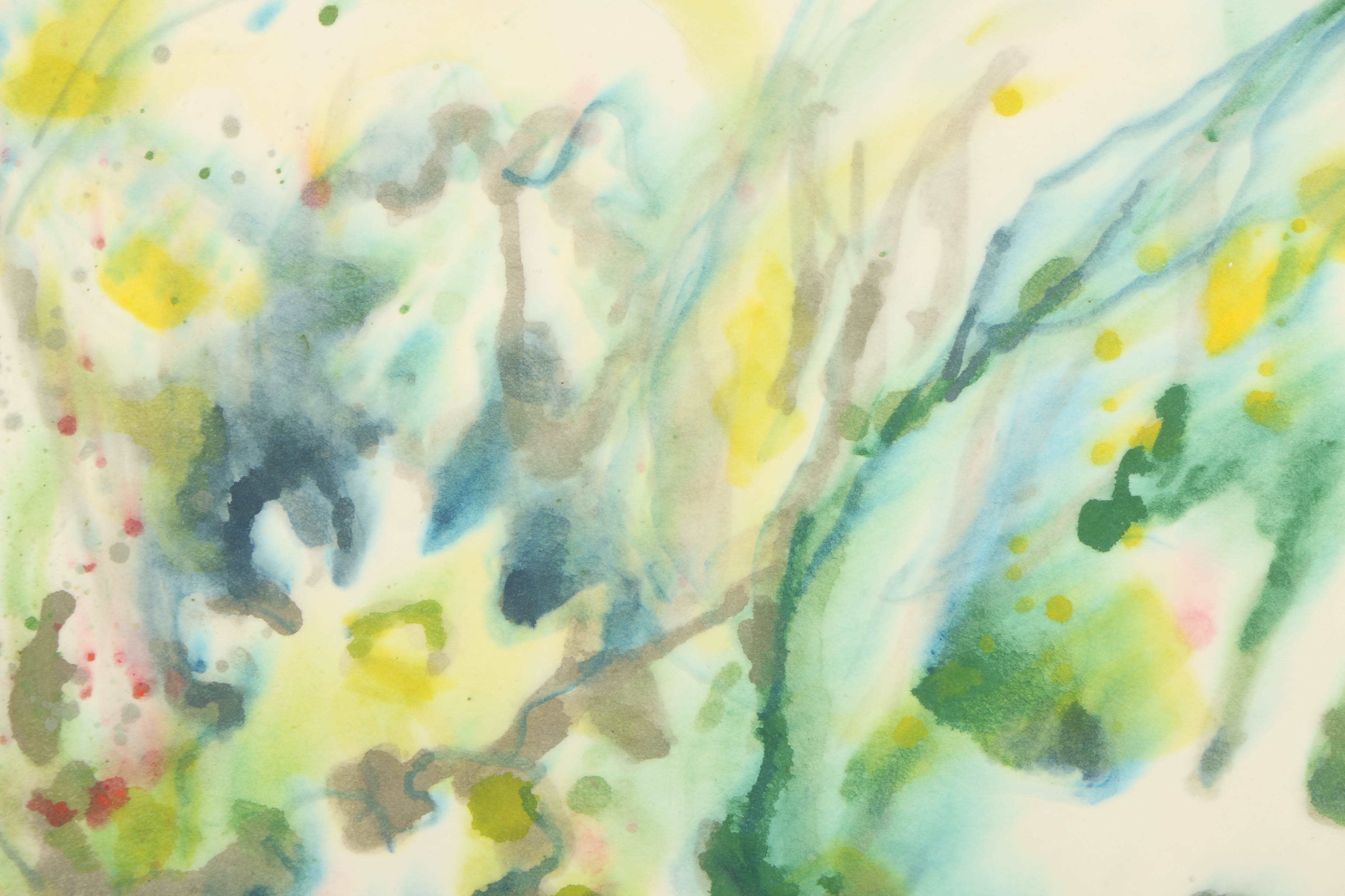 Joy Barth Watercolor Painting on Paper of an Abstract Composition