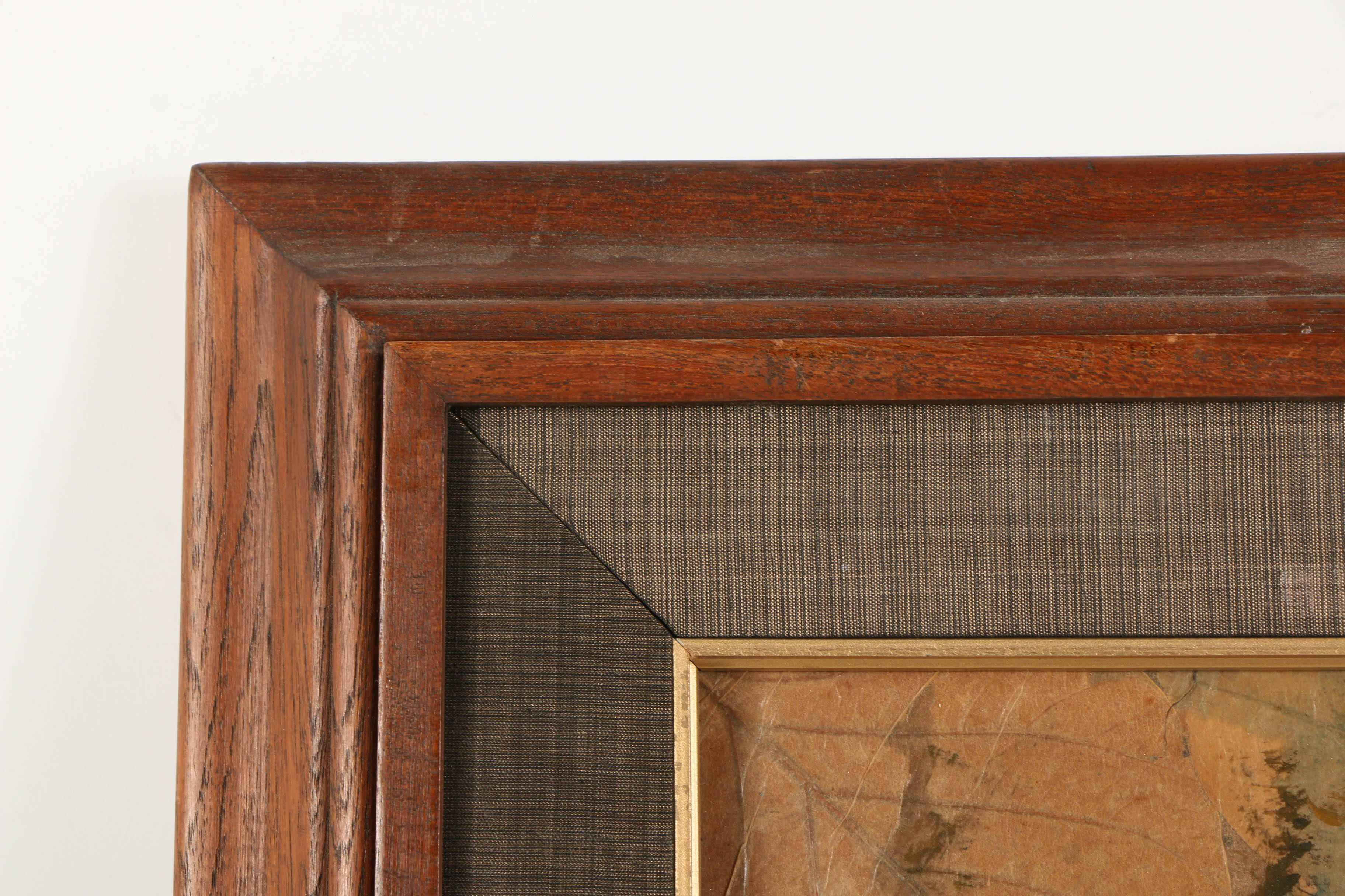 Lert Oil Painting on Leaves of Figures Riding Elephants