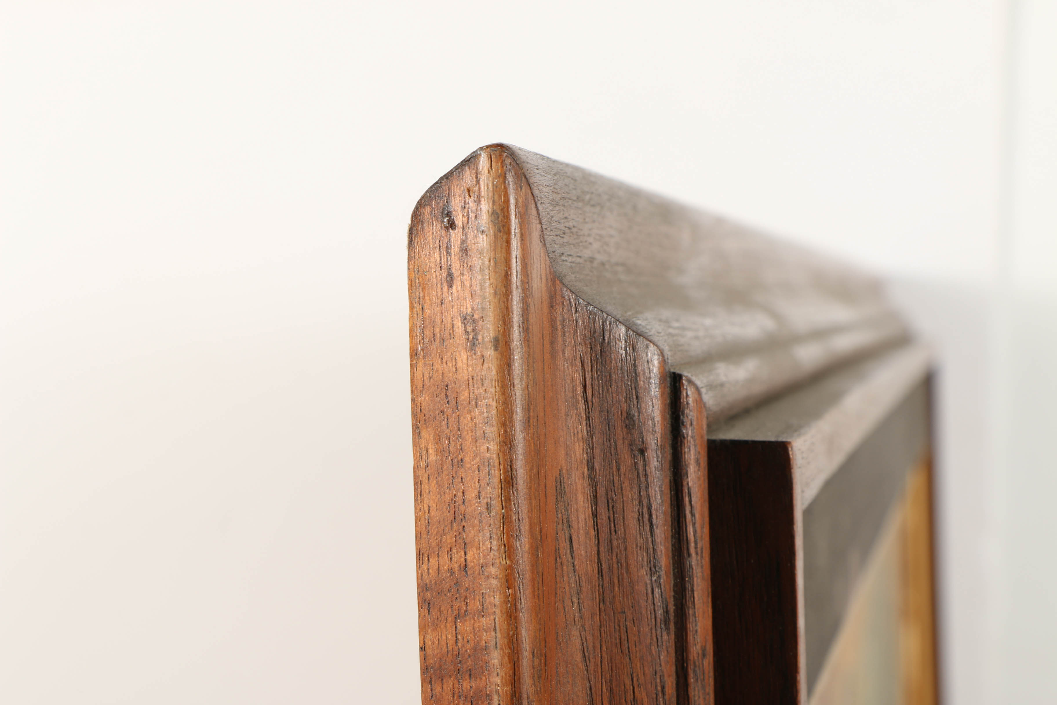 Lert Oil Painting on Leaves of Figures Riding Elephants