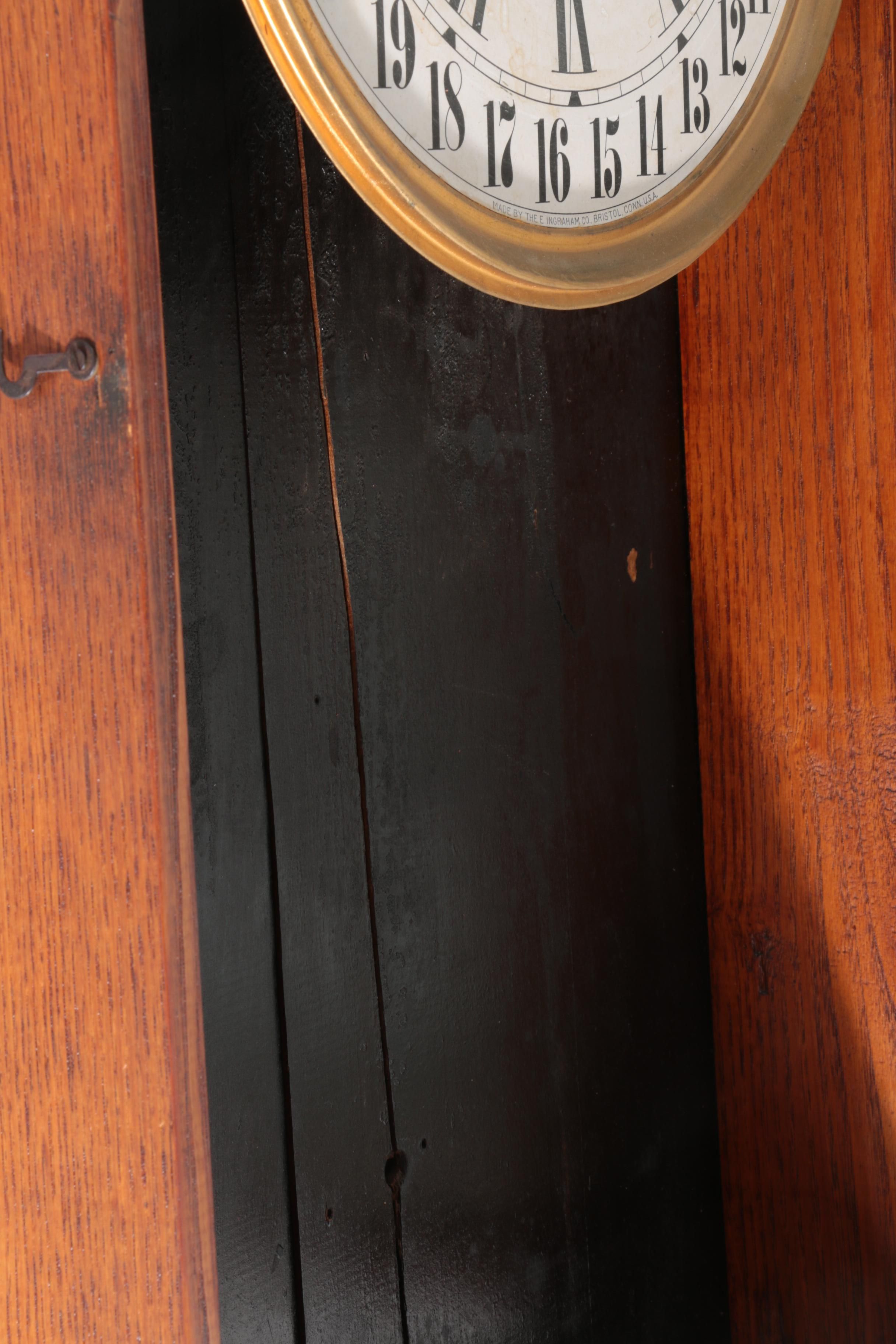 Ingraham Western Union Regulator Calendar Clock