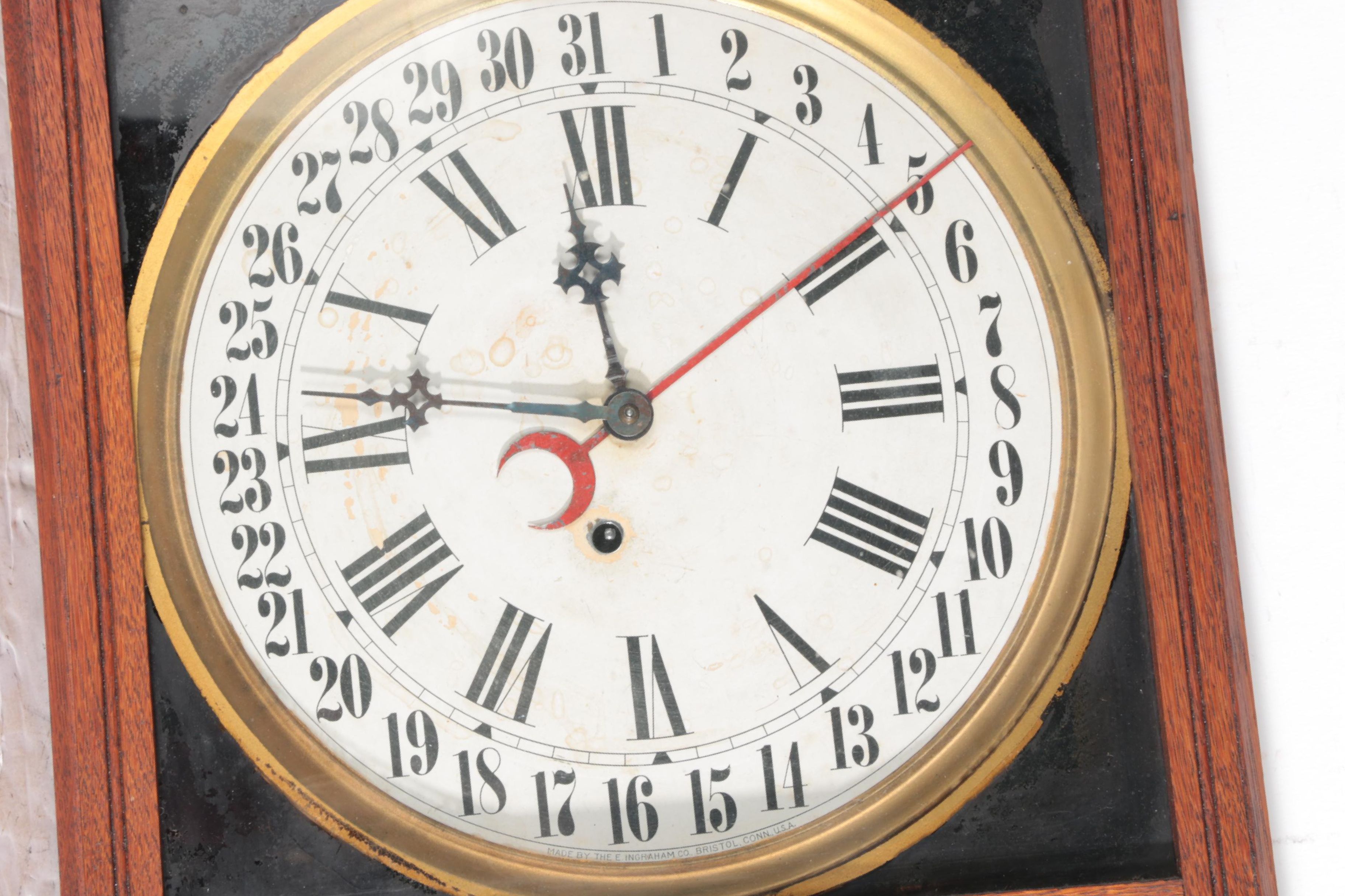 Ingraham Western Union Regulator Calendar Clock