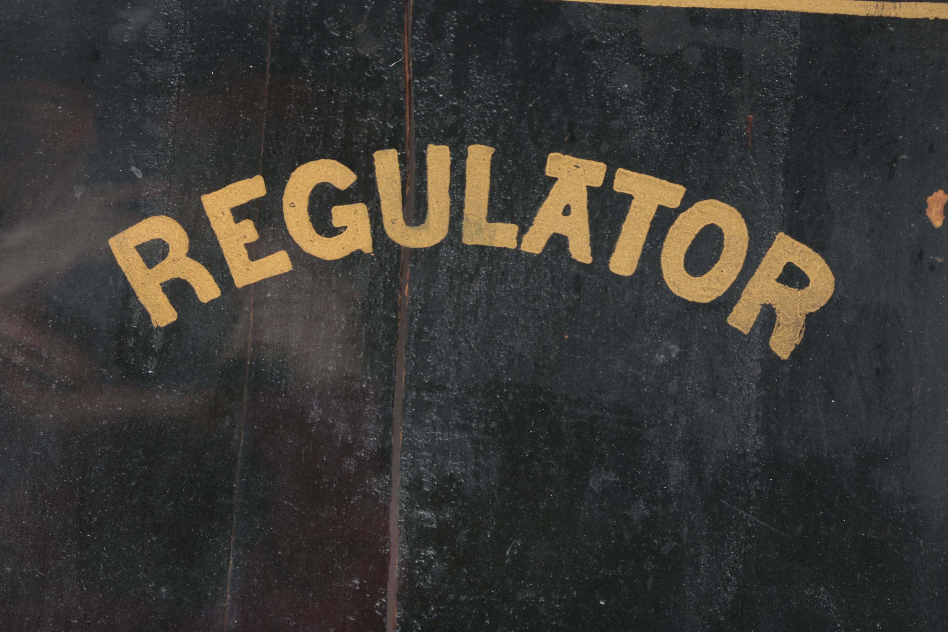 Ingraham Western Union Regulator Calendar Clock