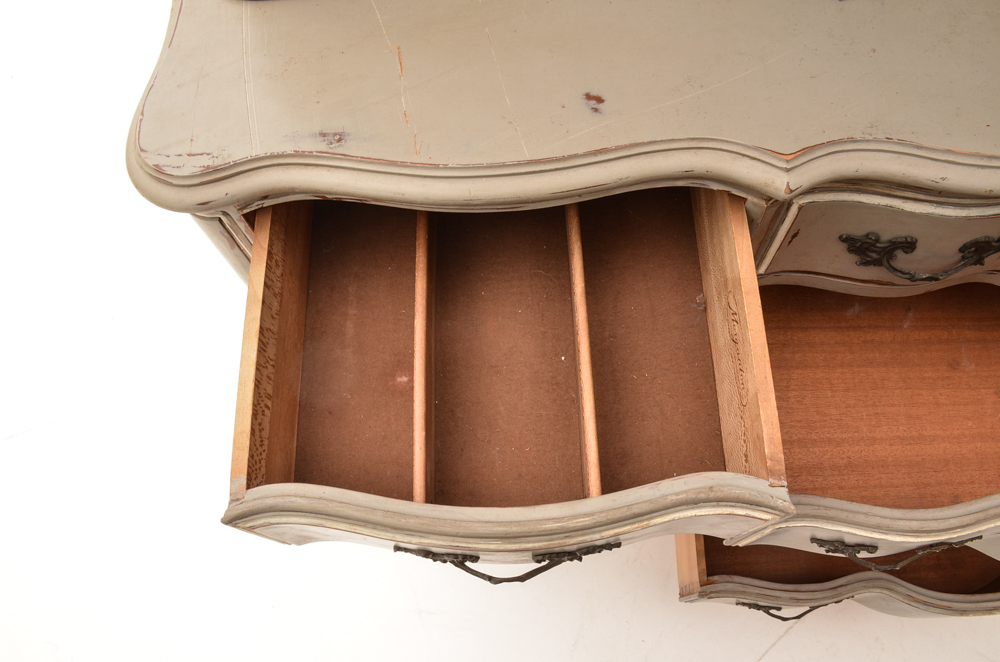 Vintage French Country Painted Cupboard