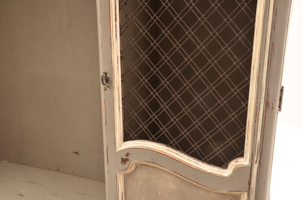 Vintage French Country Painted Cupboard