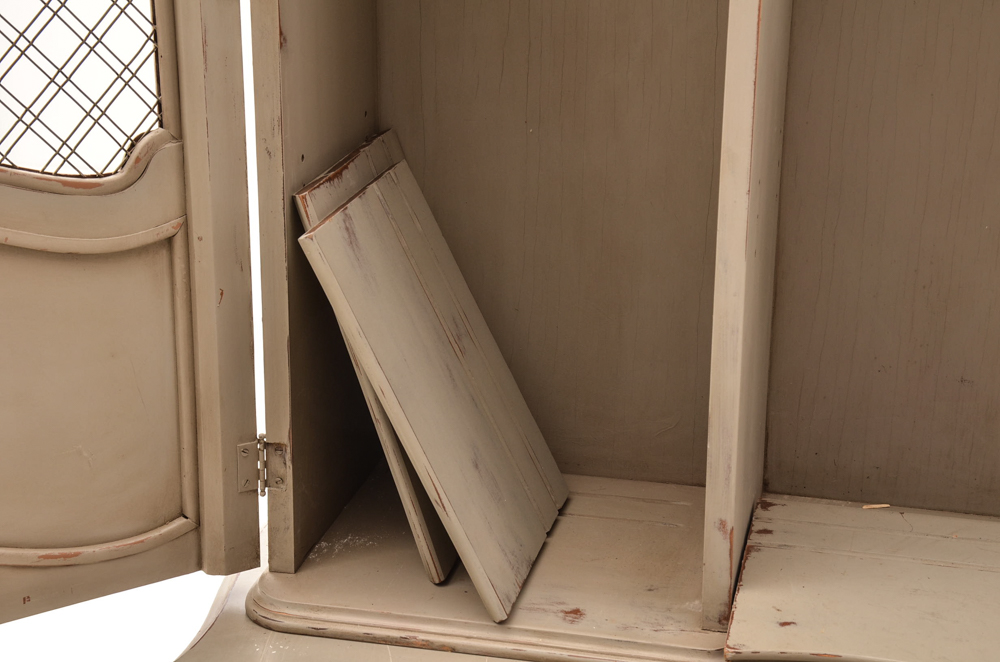 Vintage French Country Painted Cupboard