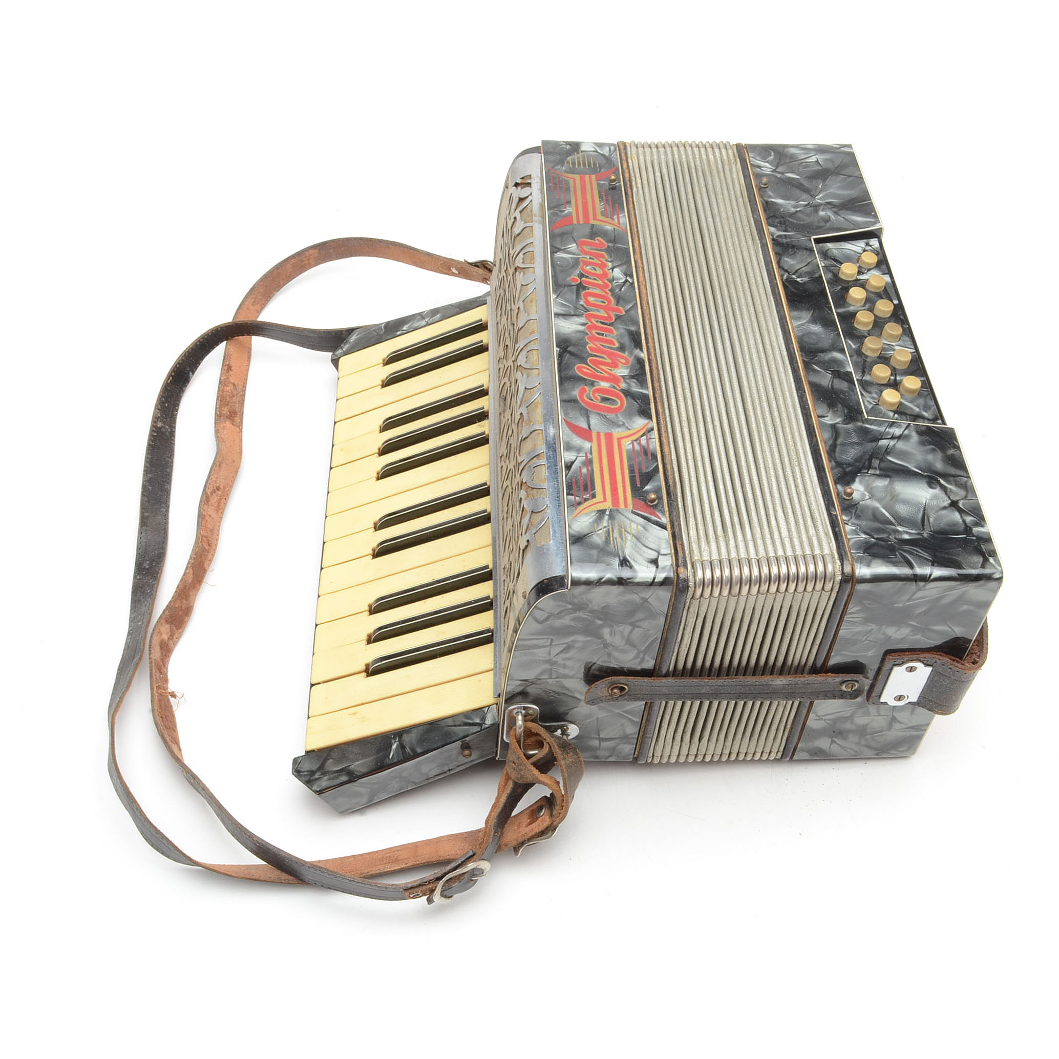 Vintage Olympian Squeeze Box Accordion