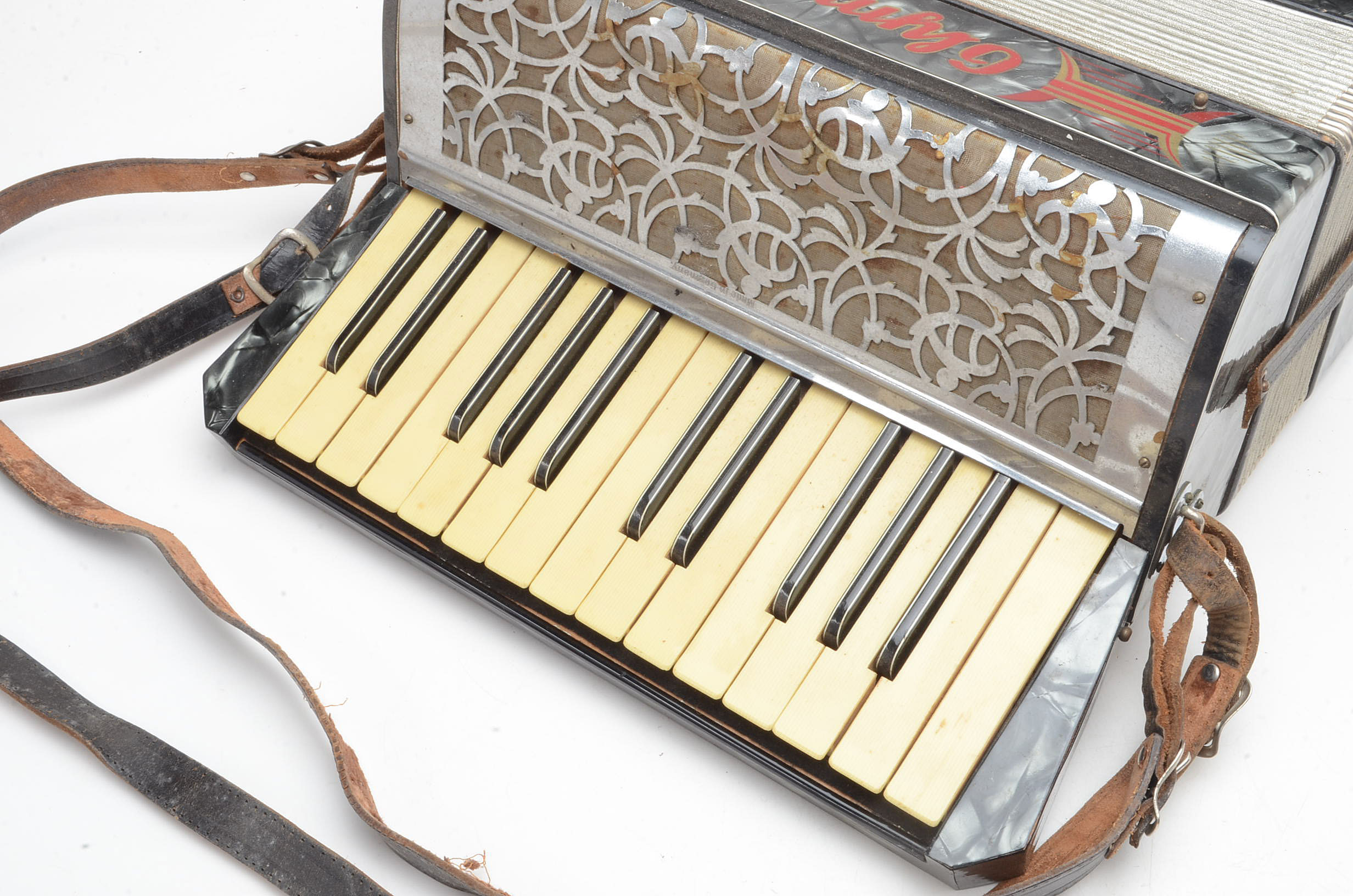 Vintage Olympian Squeeze Box Accordion