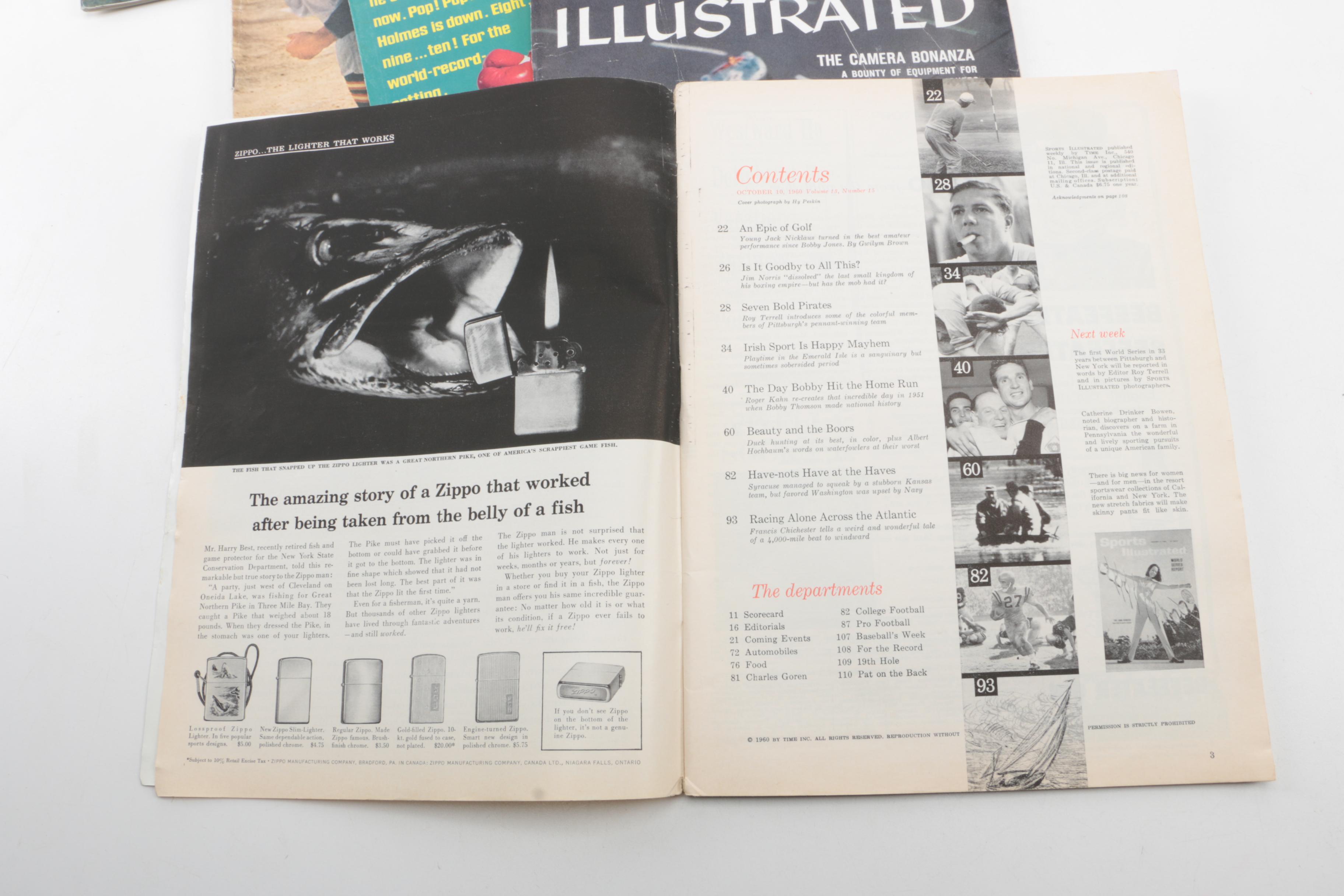 Collection of Vintage "Sports Illustrated" Magazines