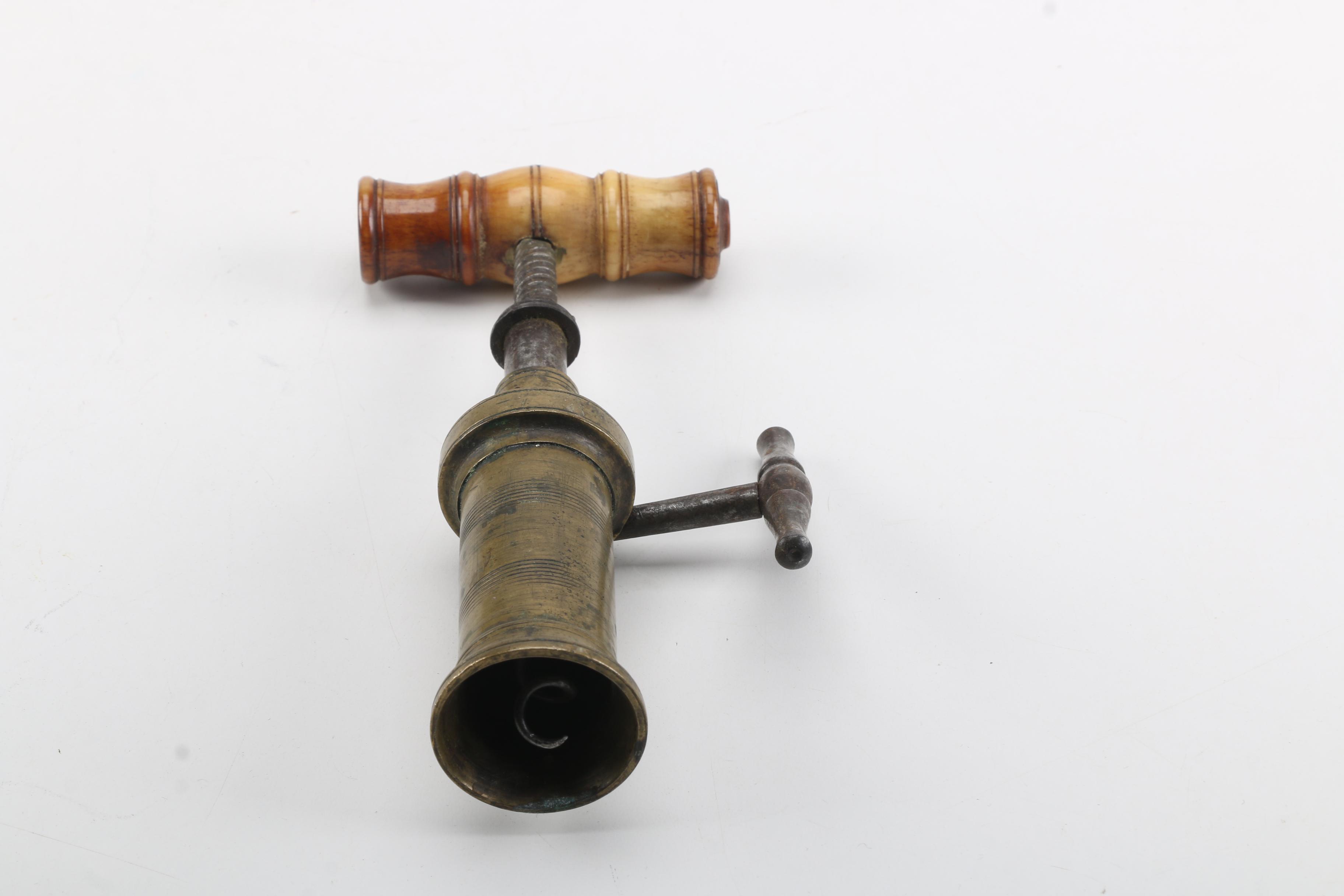 Vintage Brass Corkscrew