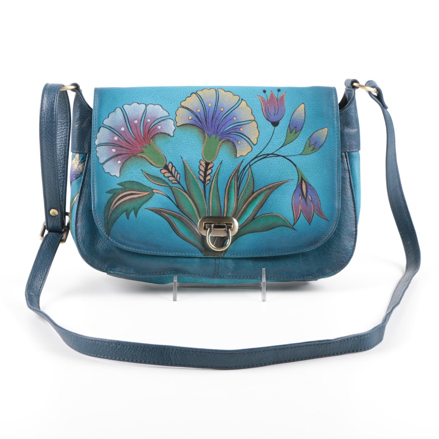 Anuschka Hand-Painted Leather Crossbody Bag