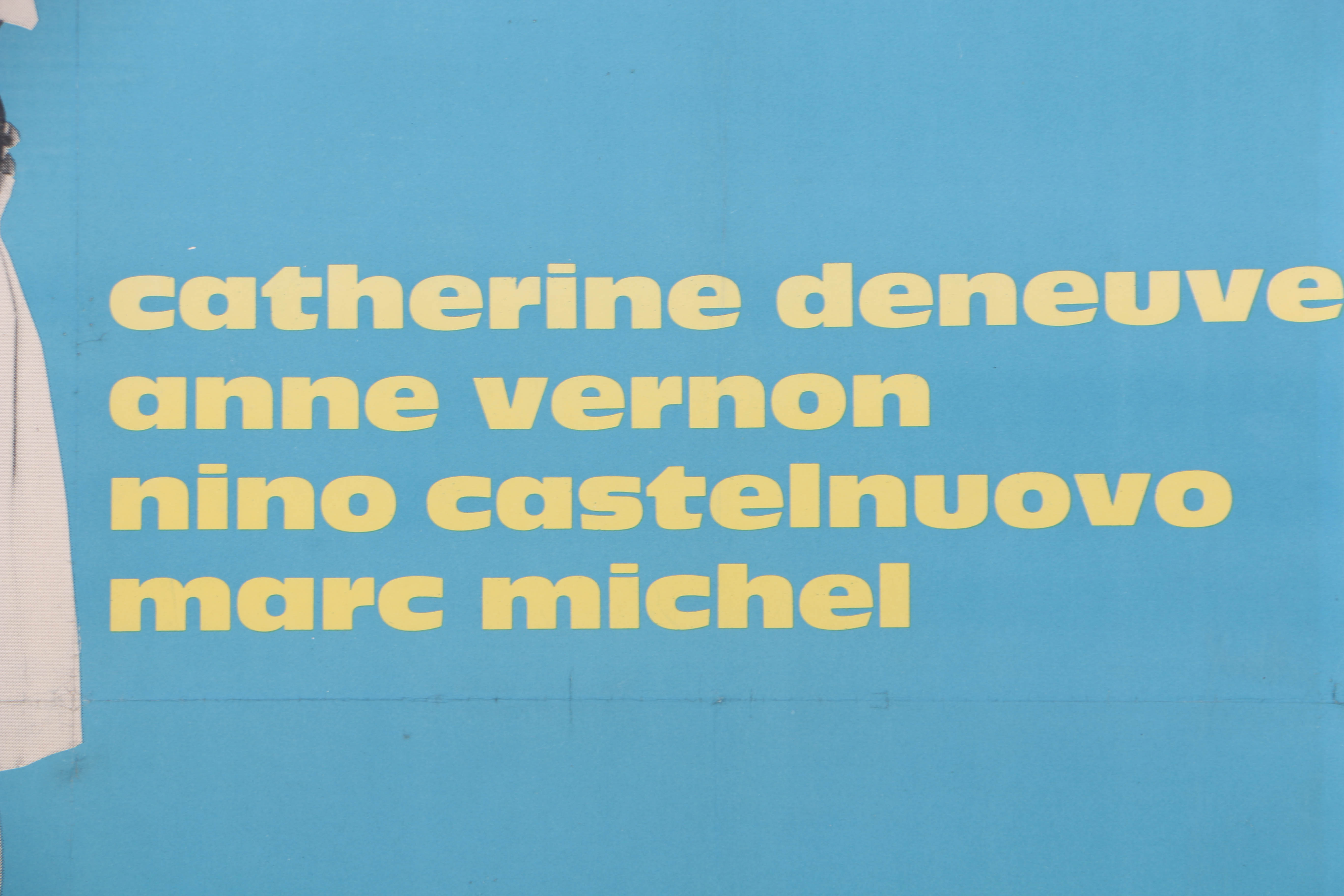 1964 "Les Parapluies de Cherbourg" Kiosk-Size French Movie Poster