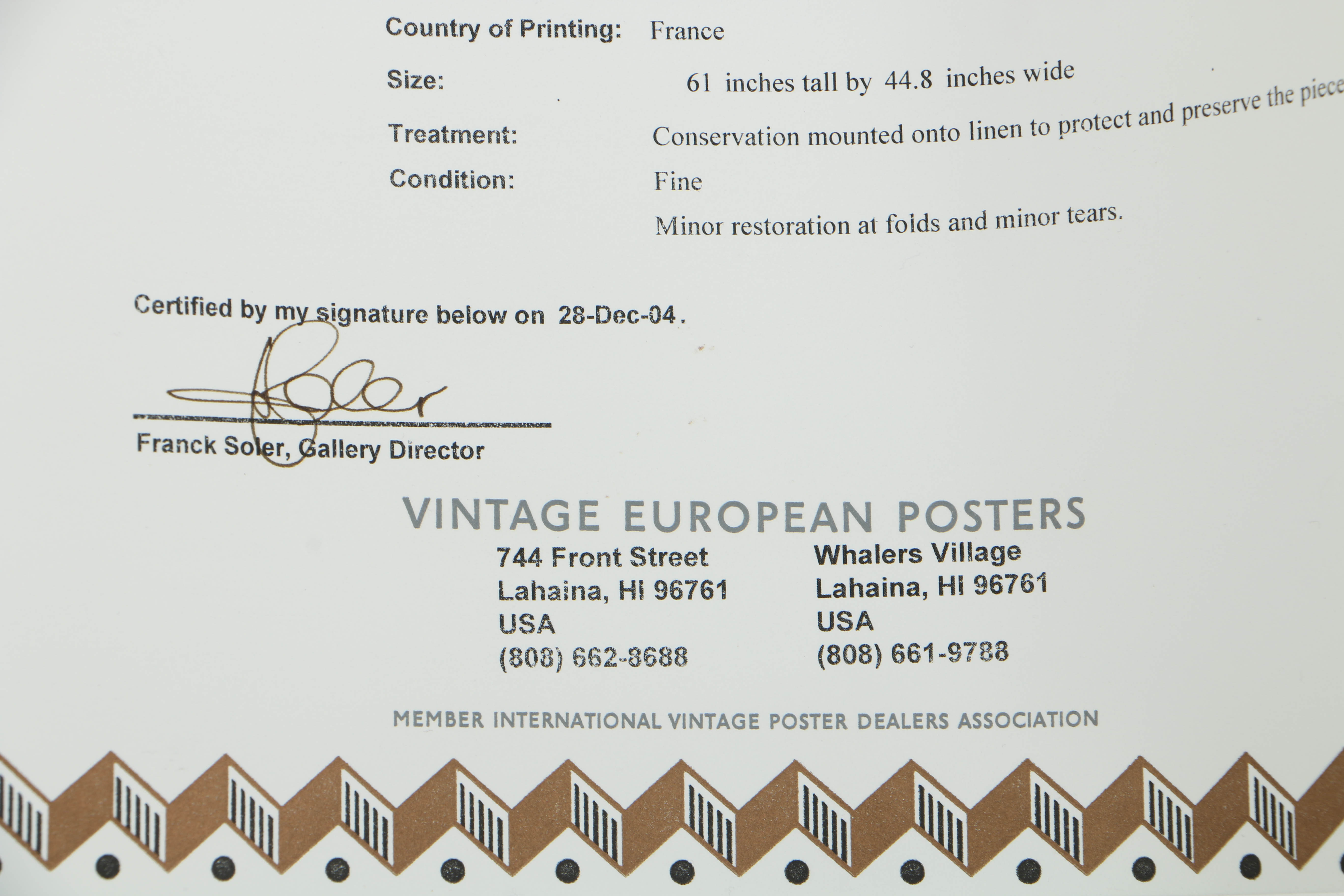 1964 "Les Parapluies de Cherbourg" Kiosk-Size French Movie Poster