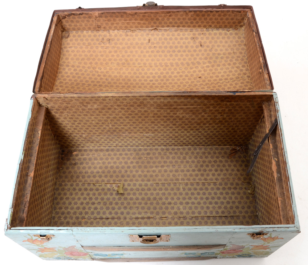 Vintage Hand-Painted Trunk