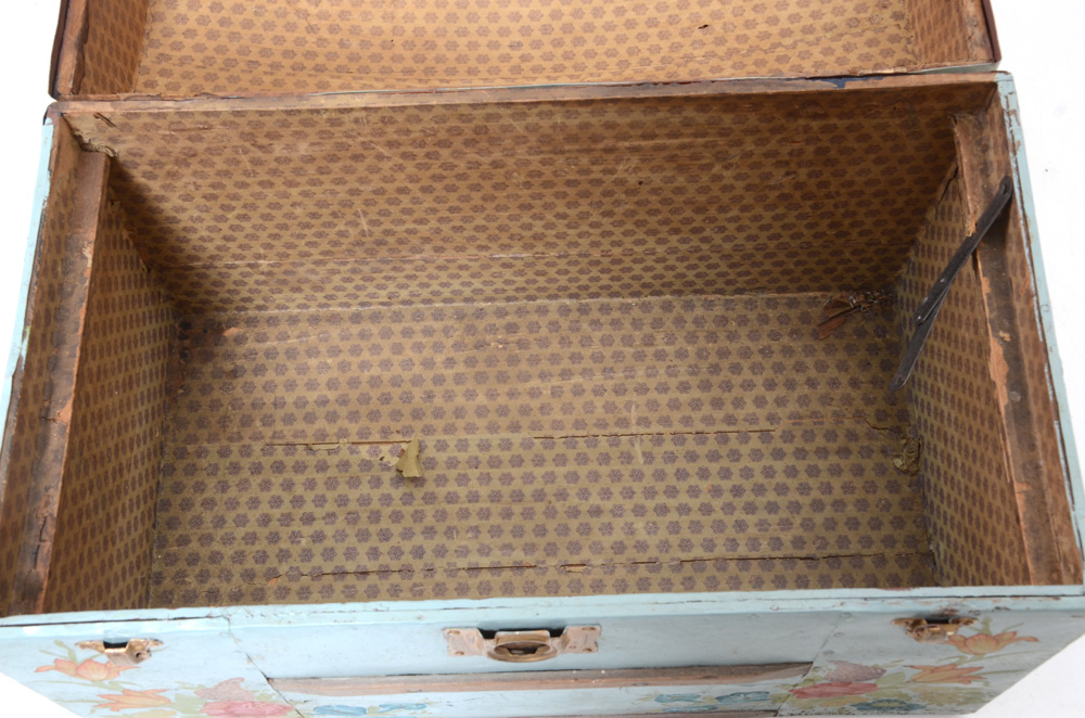 Vintage Hand-Painted Trunk