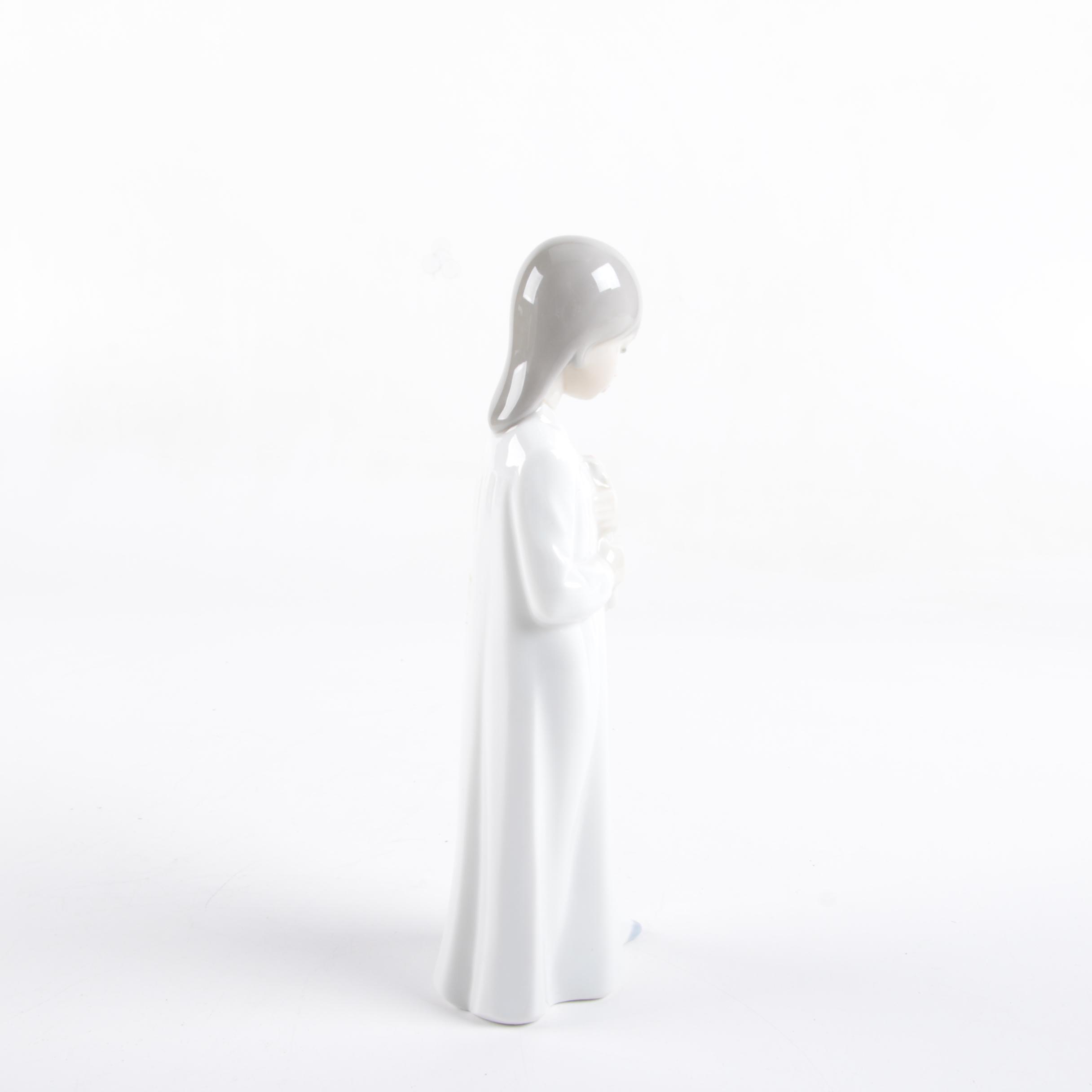 Vintage Lladro Nao "Girl Holding Candle" Figurine