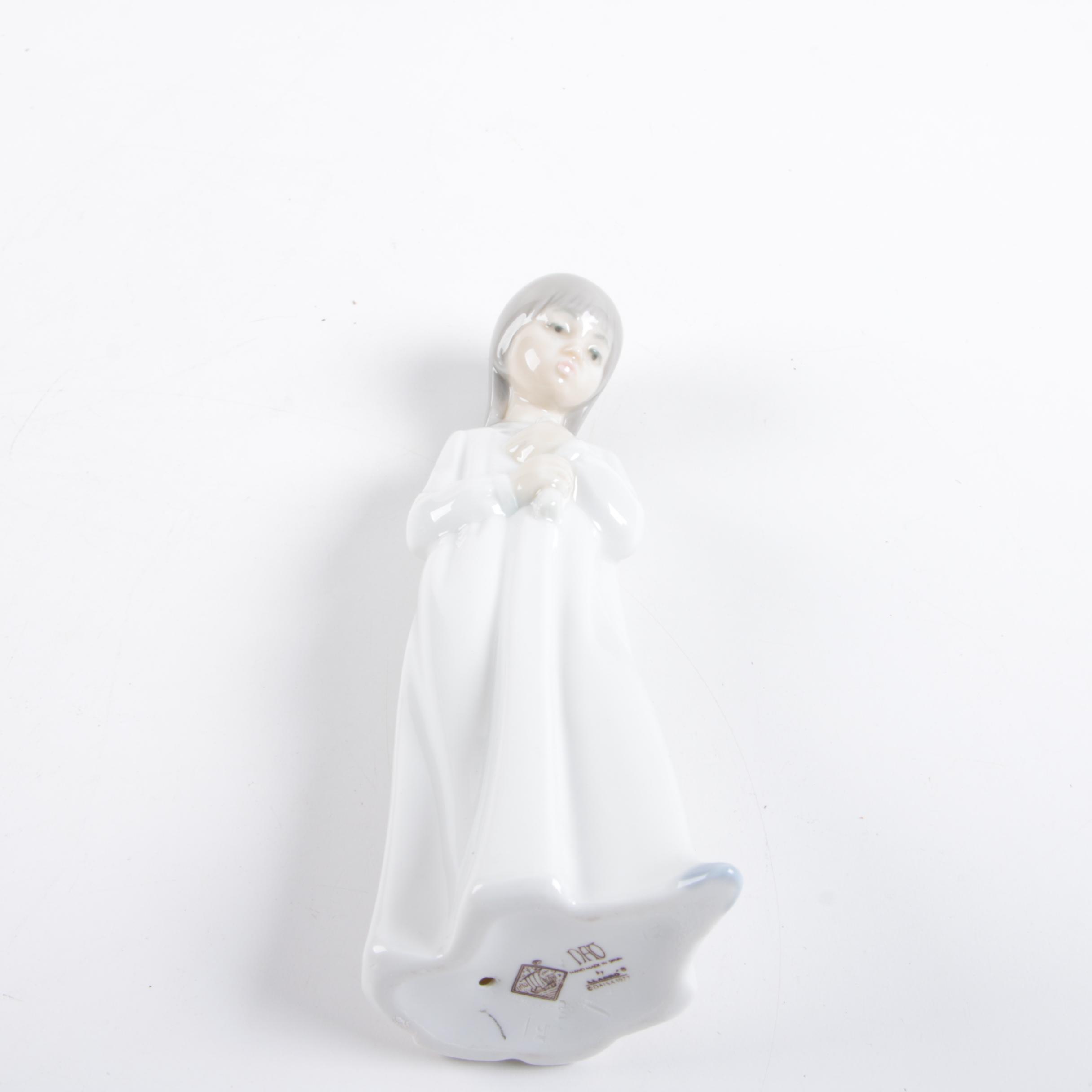 Vintage Lladro Nao "Girl Holding Candle" Figurine