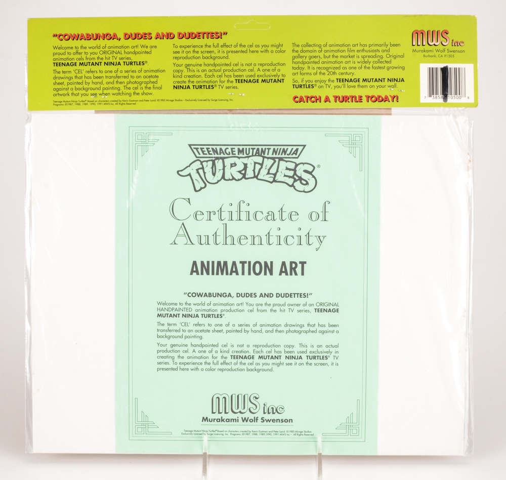 Michelangelo Teenage Mutant Ninja Turtles Animation Cels