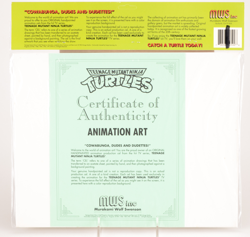Michelangelo Teenage Mutant Ninja Turtles Animation Cels