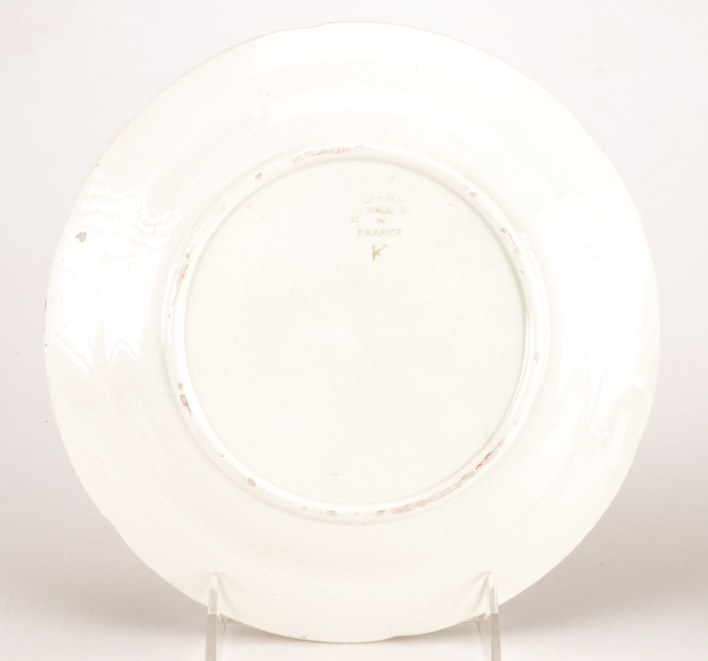 Antique Assorted Majolica Plates including Griffin, Smith & Hill