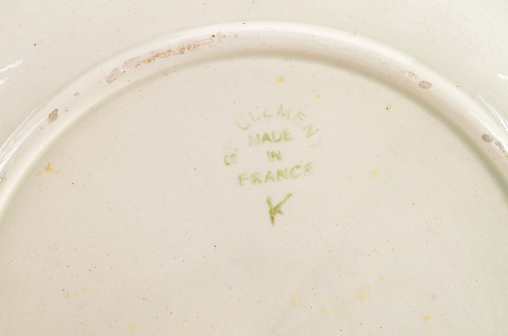 Antique Assorted Majolica Plates including Griffin, Smith & Hill