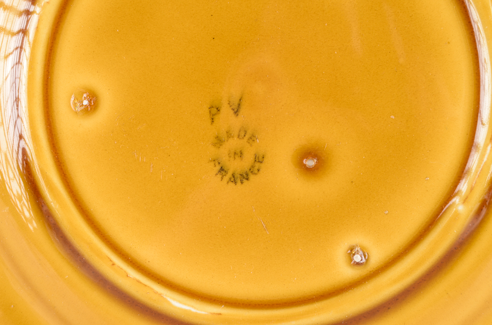 Antique Assorted Majolica Plates including Griffin, Smith & Hill