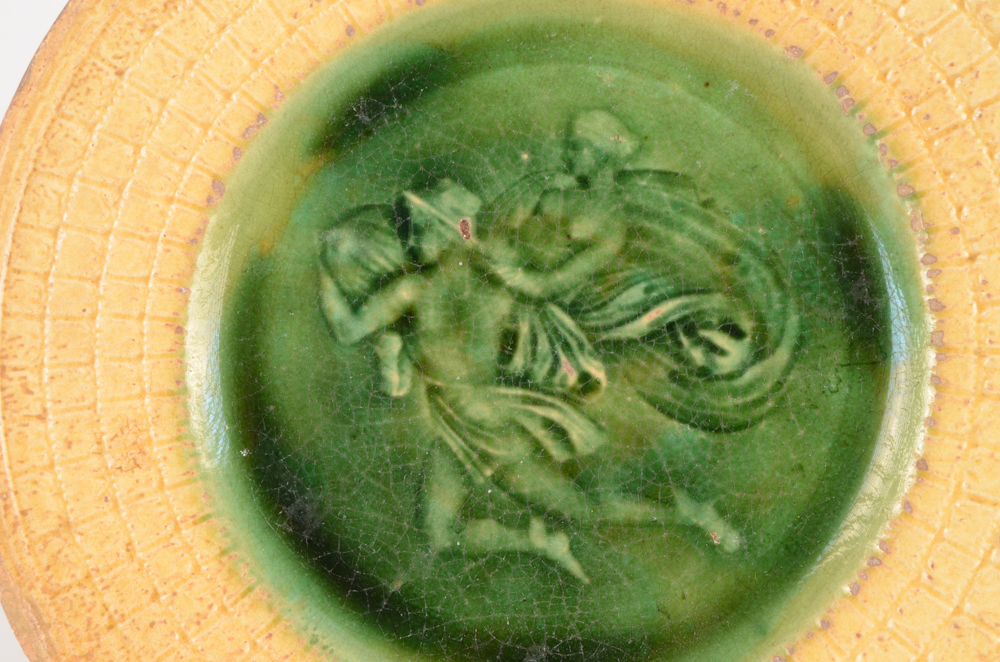 Antique Assorted Majolica Plates including Griffin, Smith & Hill