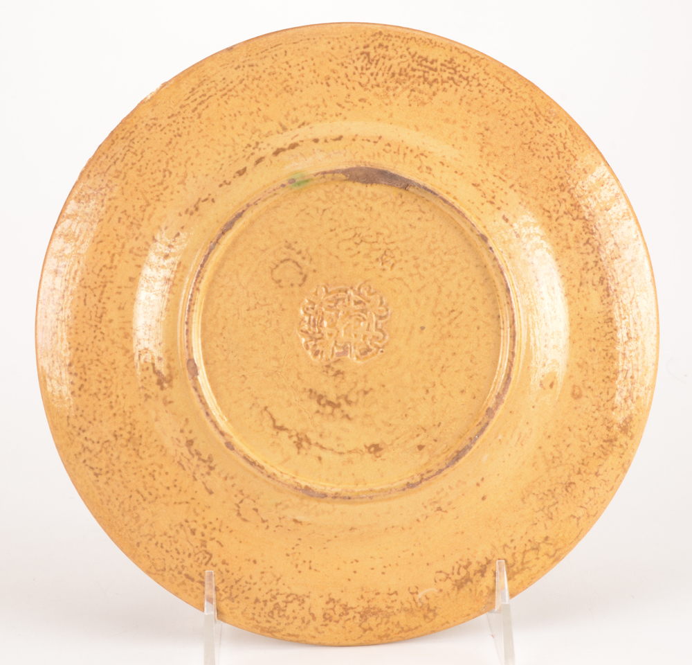 Antique Assorted Majolica Plates including Griffin, Smith & Hill