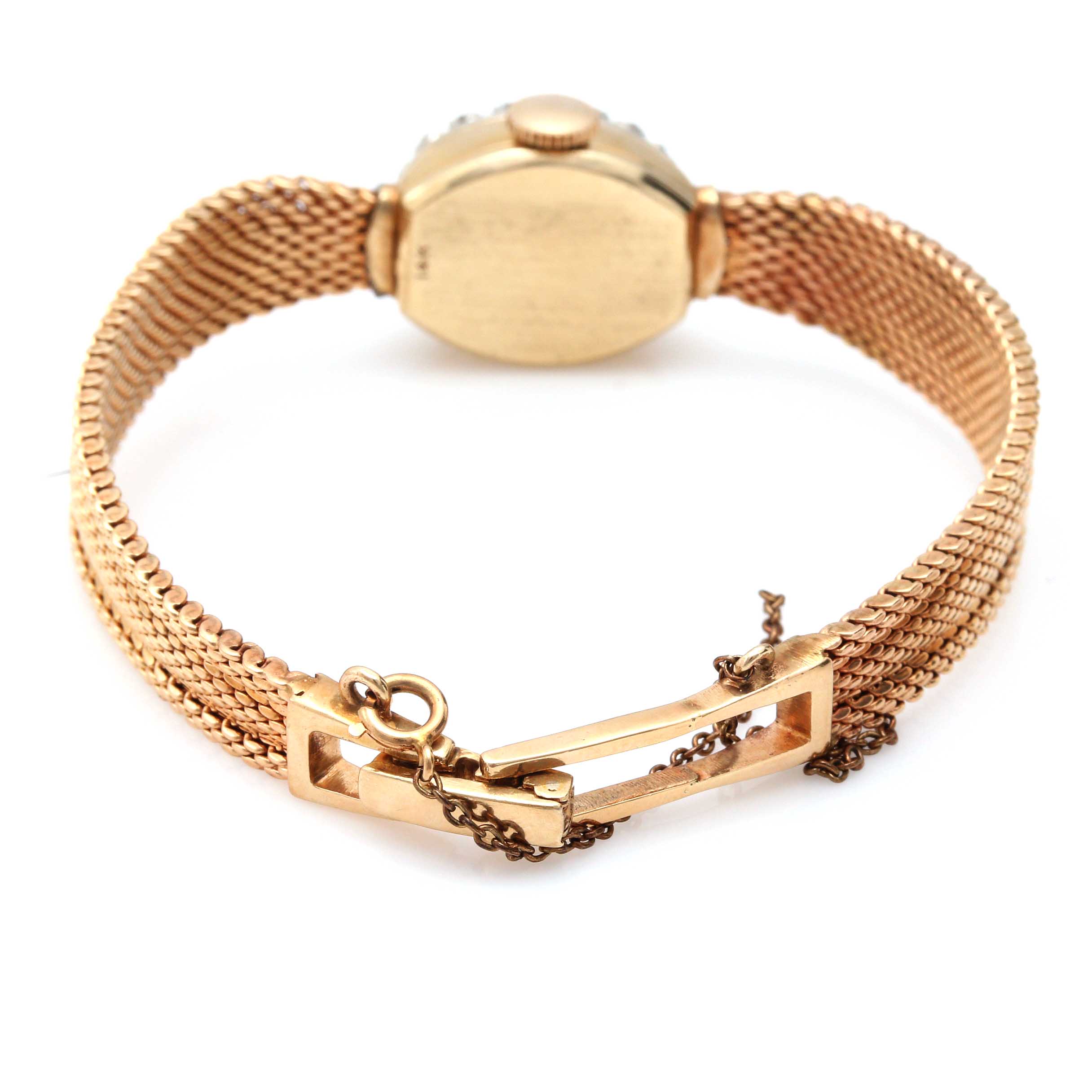 Elgin 14K Yellow Gold Diamond Watch