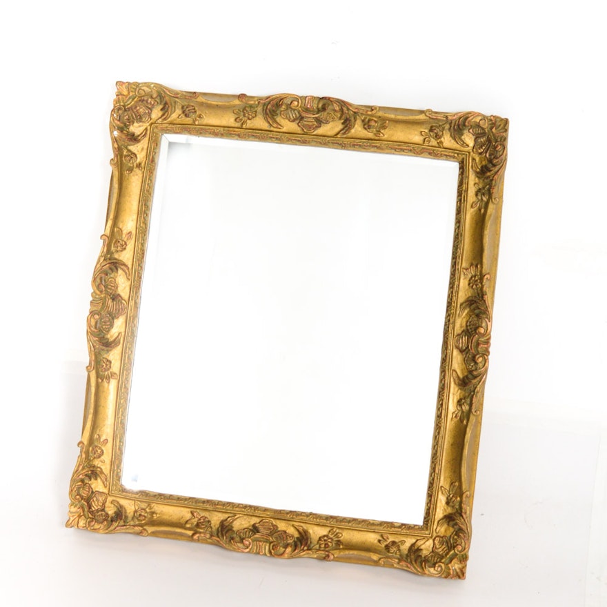 Wall Mirror in Gold Toned Frame