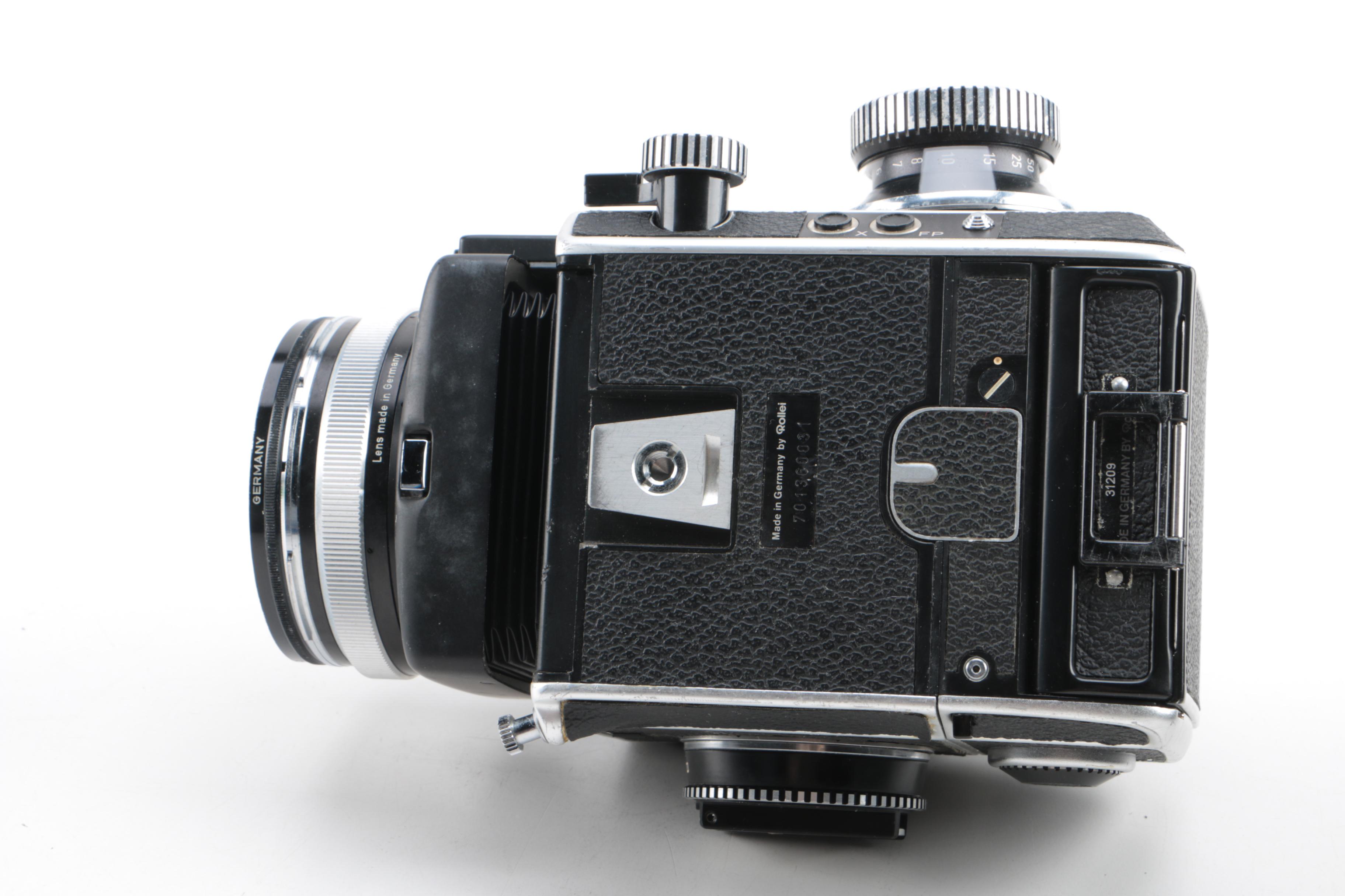 Vintage Rolleiflex SL66 SLR Camera with Accessories