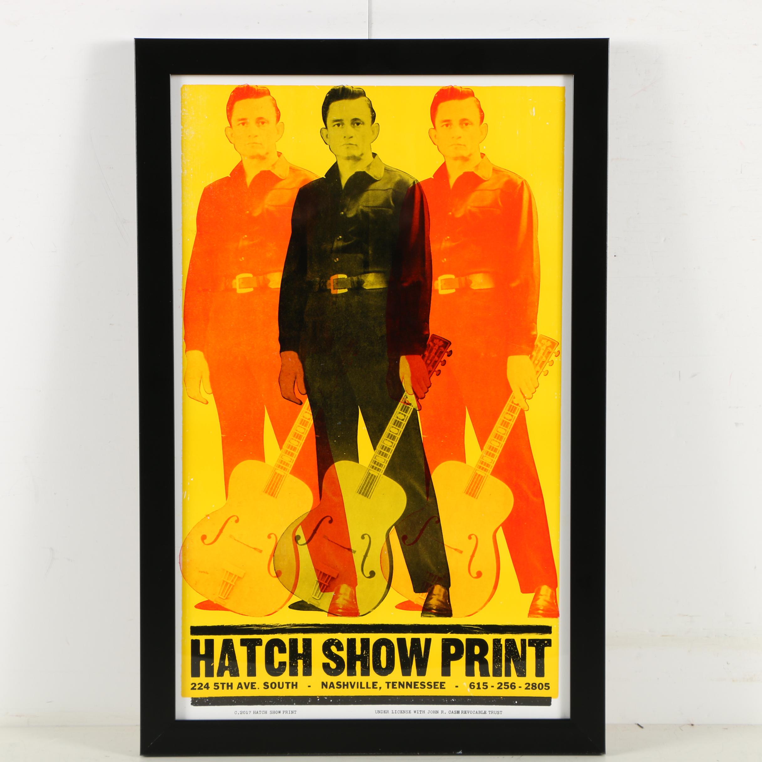 Hatch Show Print Posters Featuring Johnny Cash and Patsy Cline