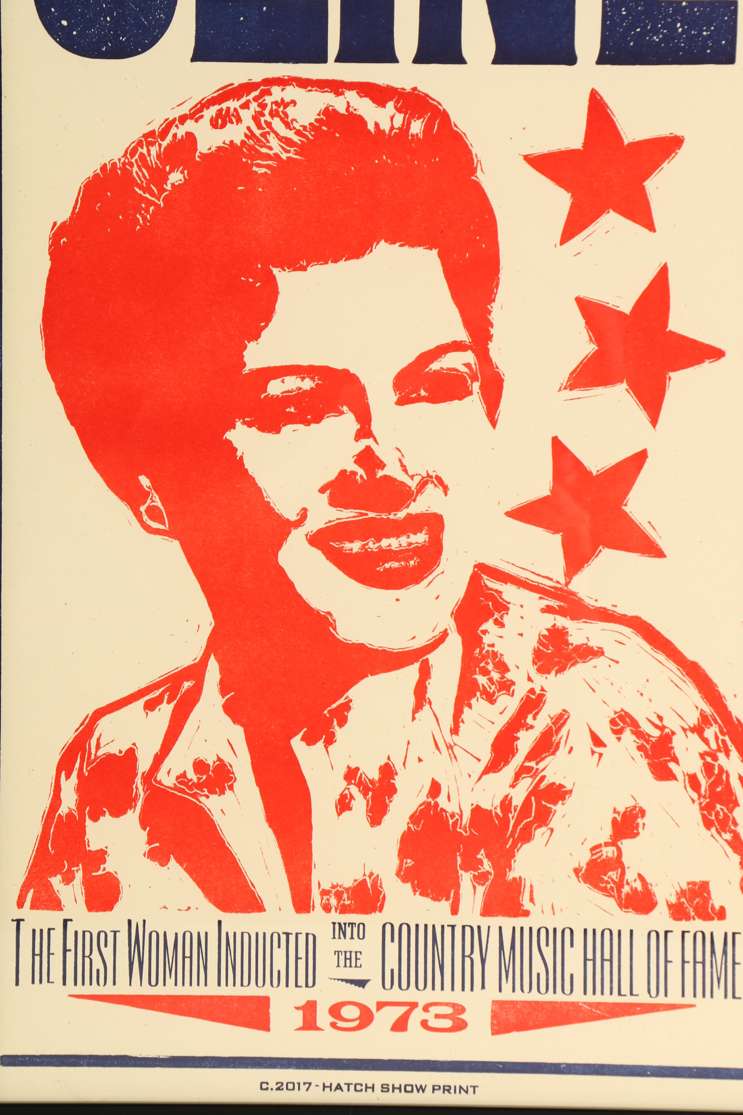 Hatch Show Print Posters Featuring Johnny Cash and Patsy Cline