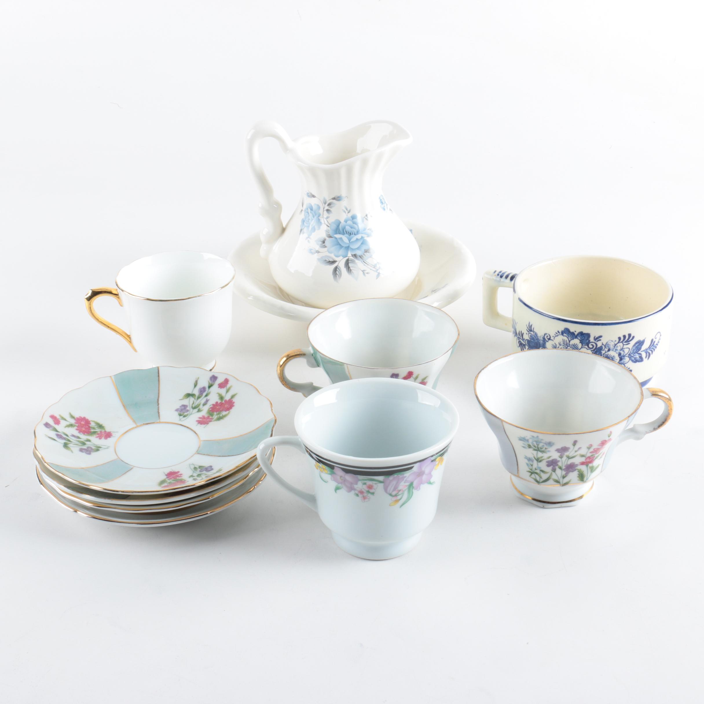 Tableware Including Delft and Alfred Meakin