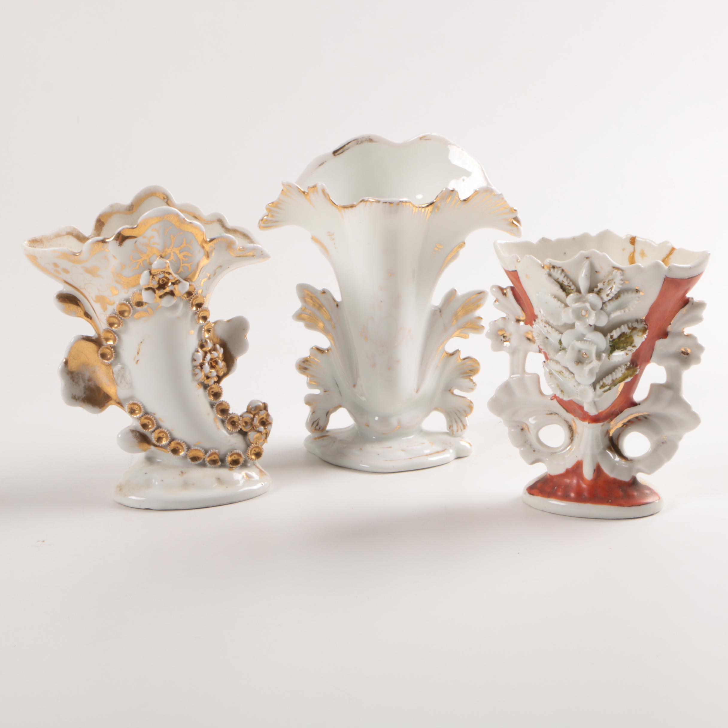 Antique Vases Featuring Christian Fischer Pirkenhammer Bohemia