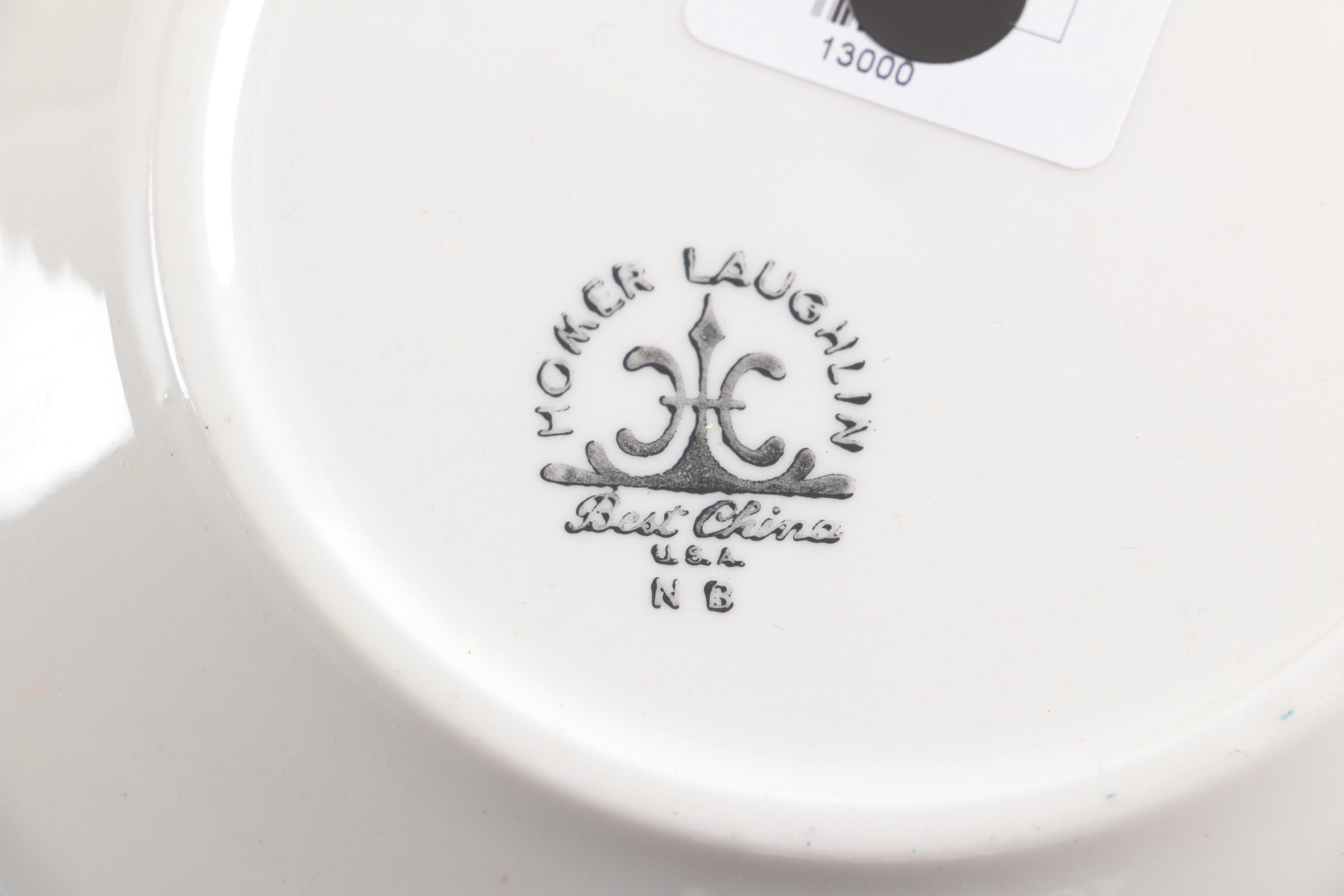 Homer Laughlin and Buffalo China Plates