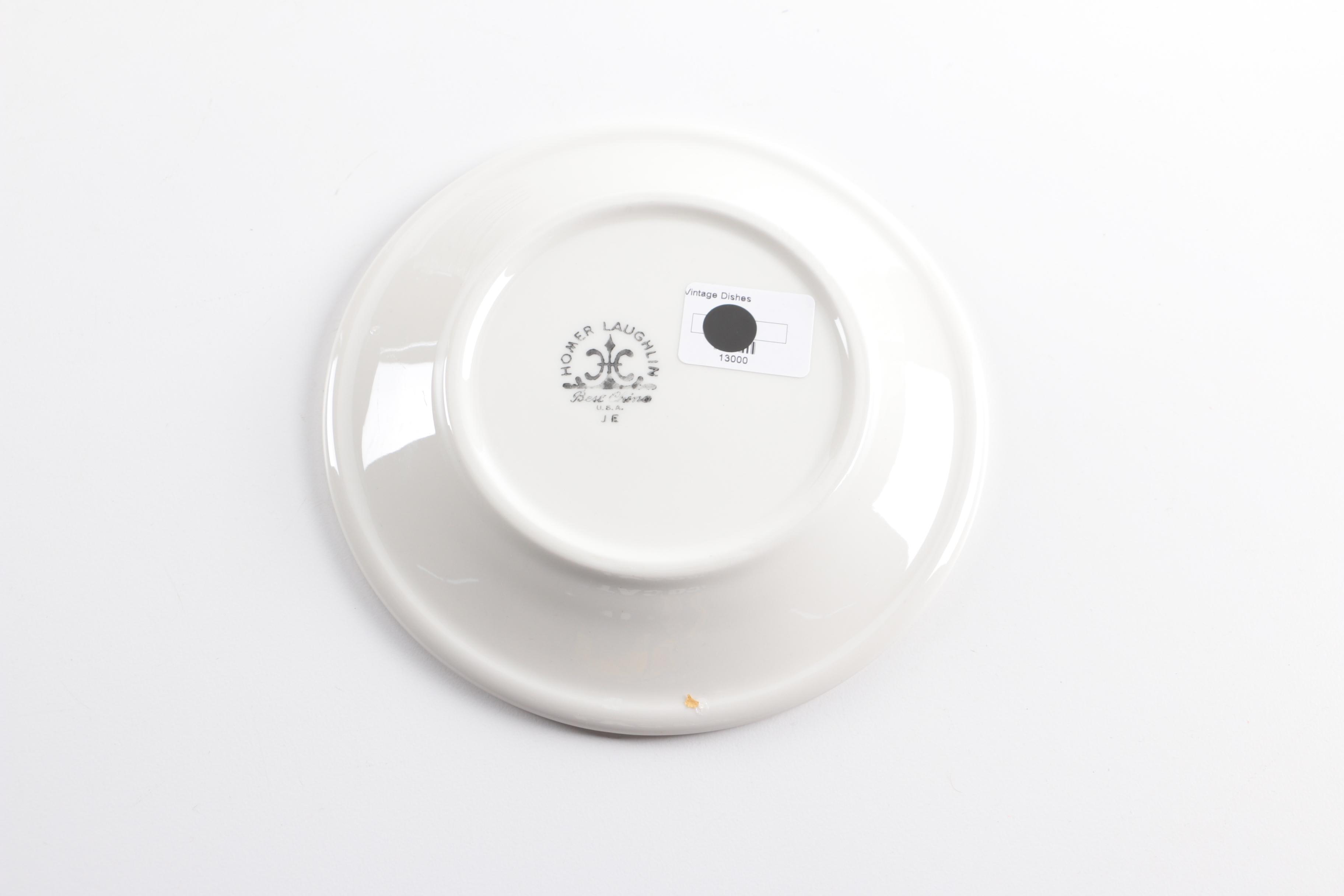 Homer Laughlin and Buffalo China Plates