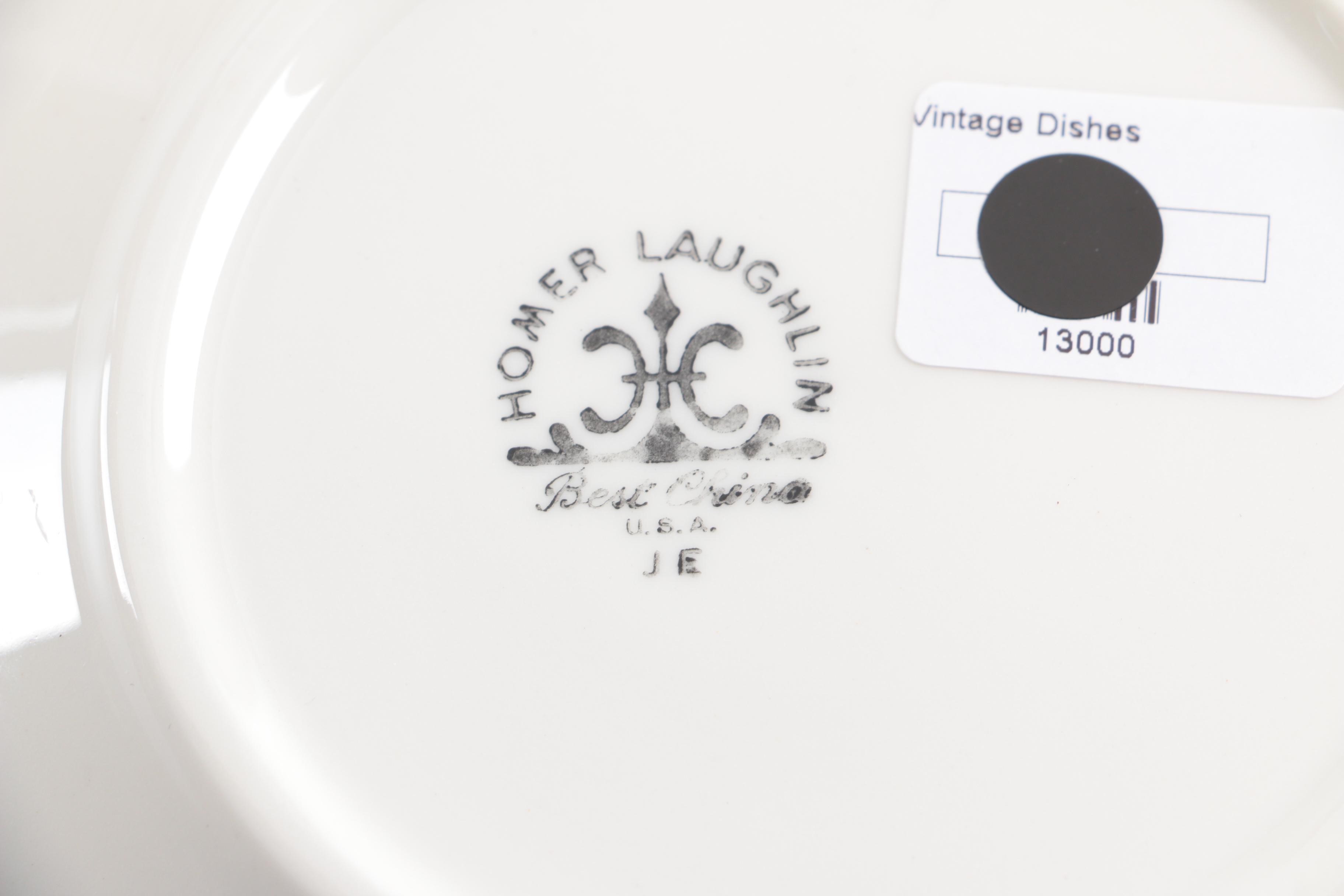 Homer Laughlin and Buffalo China Plates